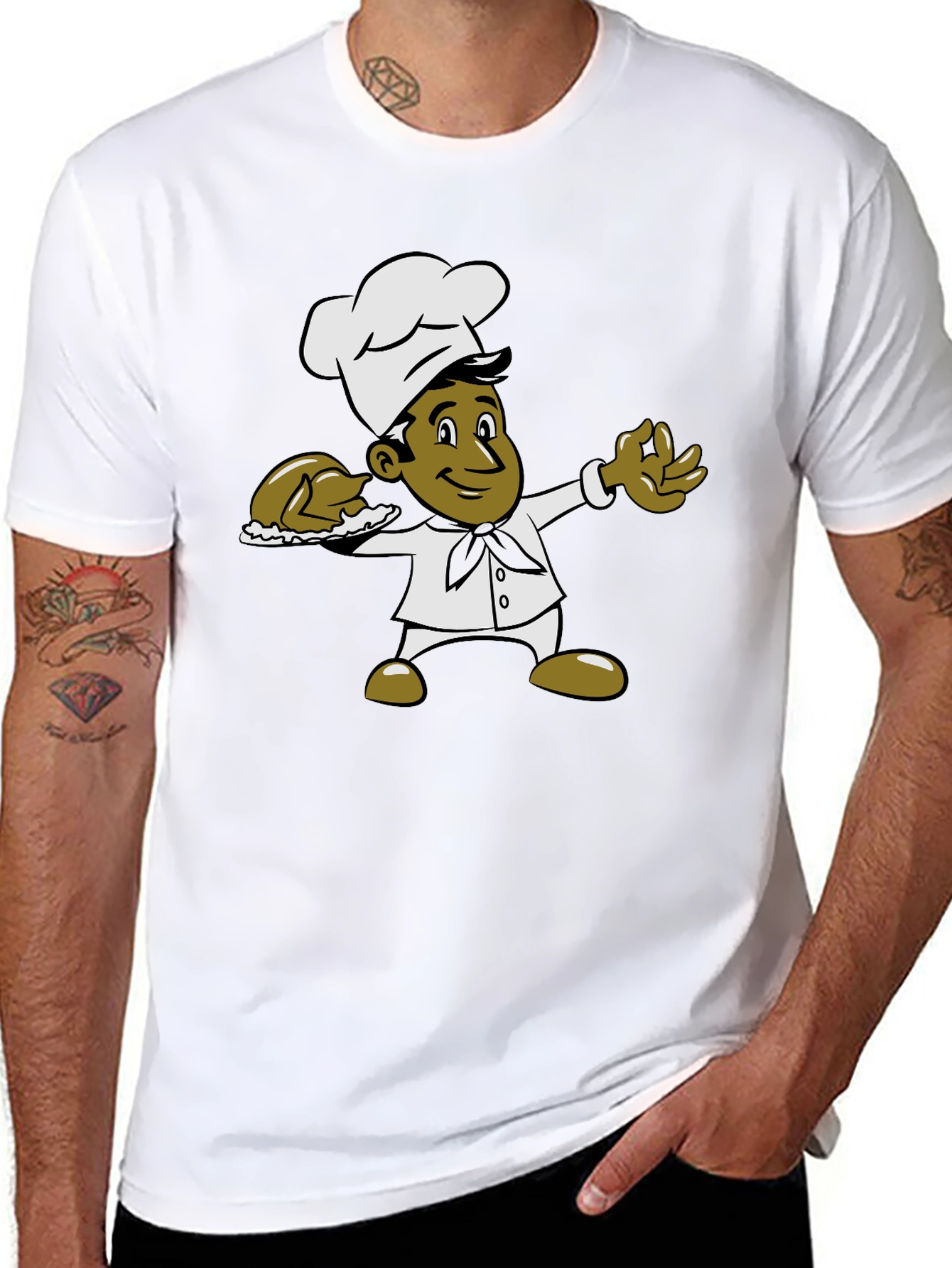 Chef Graphic Black T-Shirt