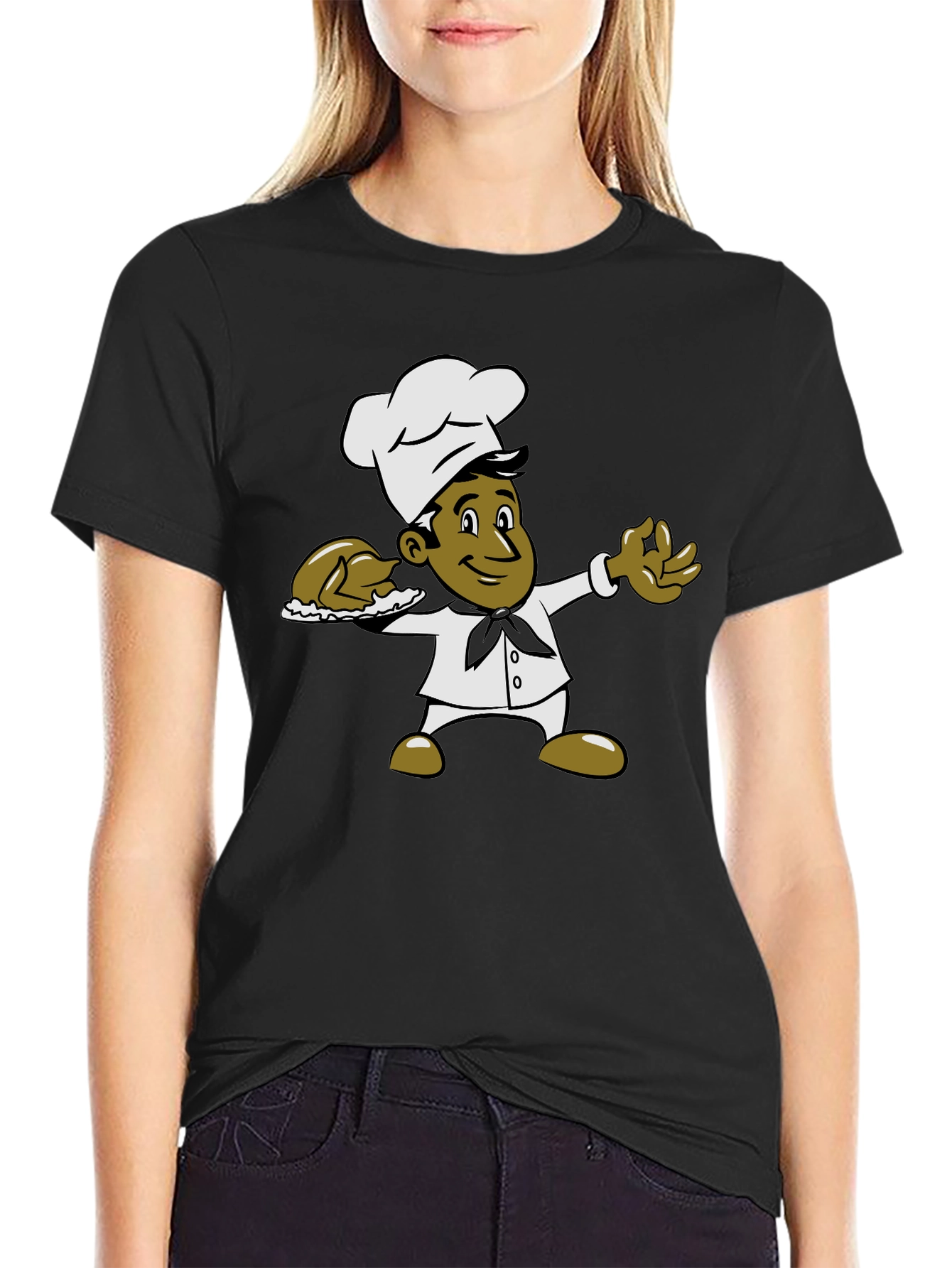 Chef Graphic Black T-Shirt
