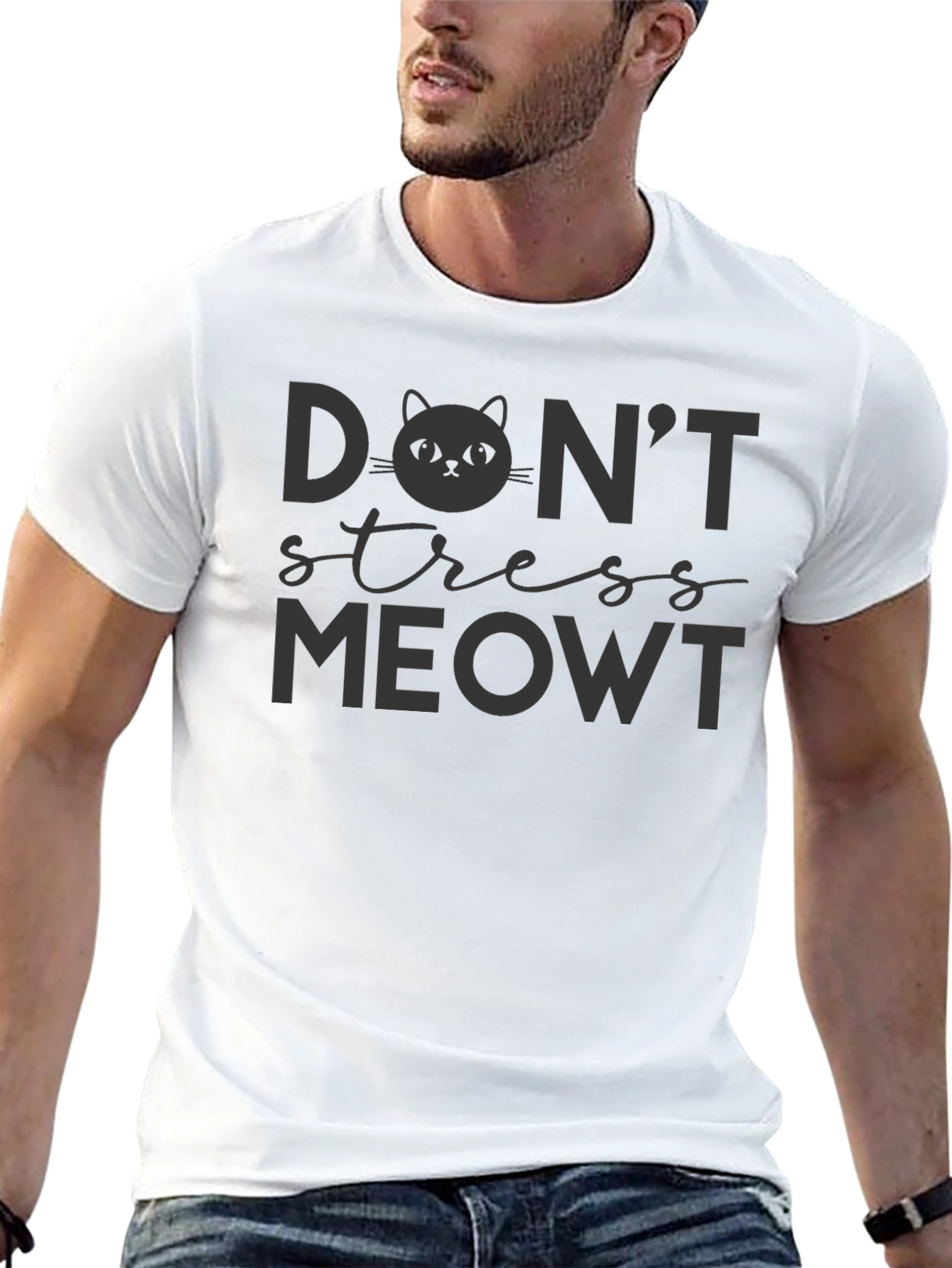 Dont Stress Meowt Graphic T-Shirt