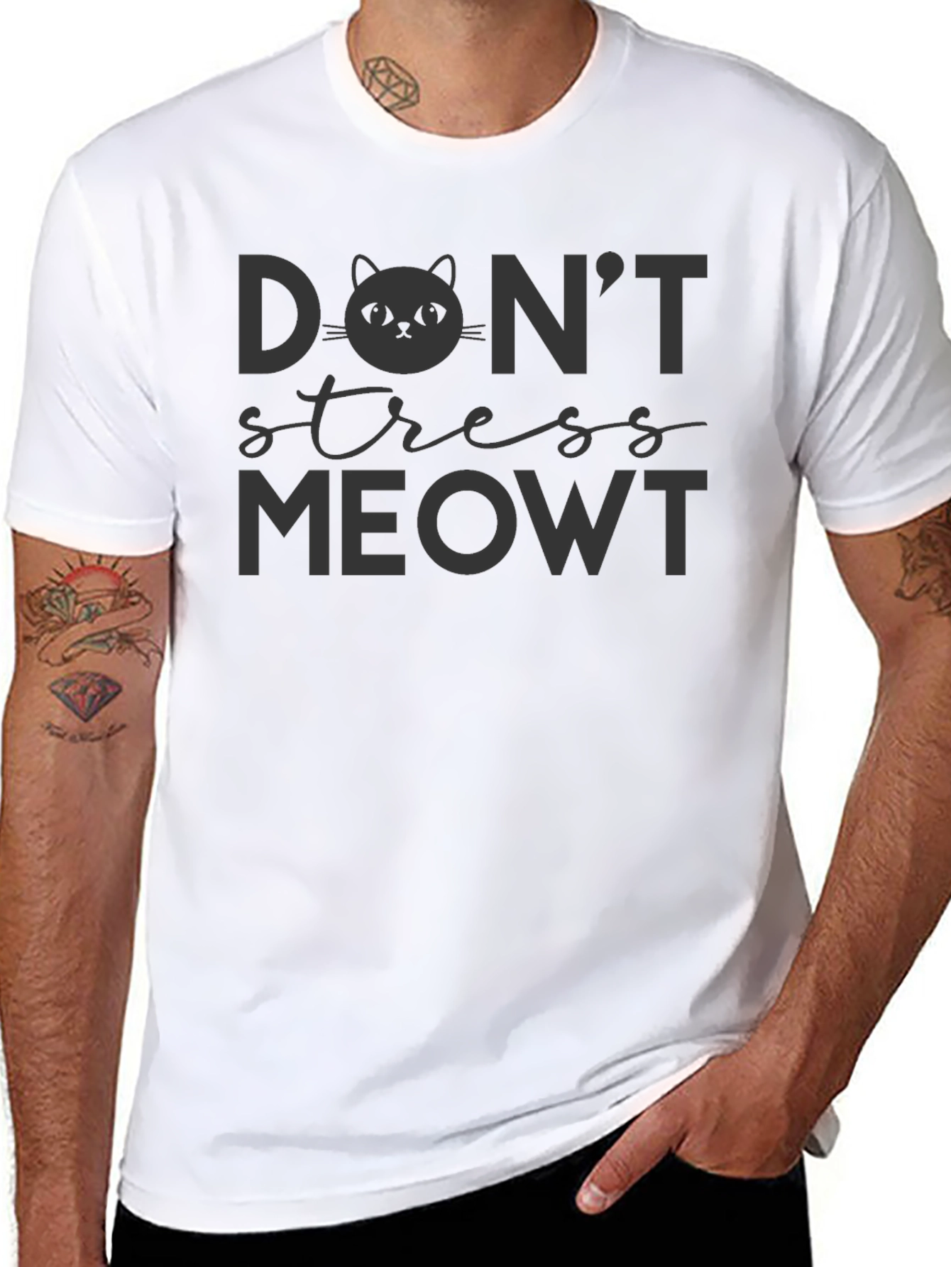 Dont Stress Meowt Graphic T-Shirt