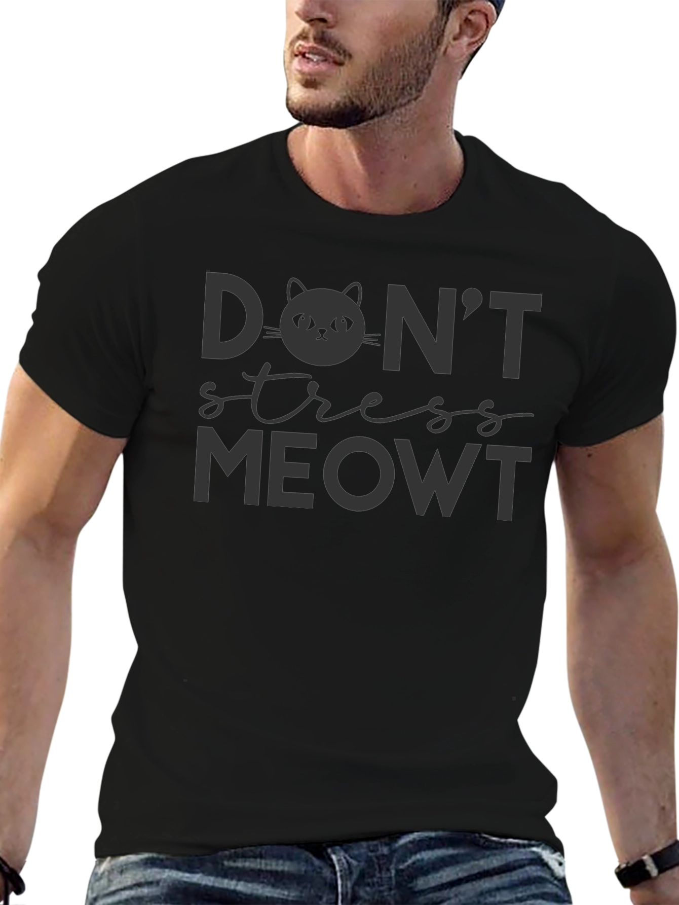 Dont Stress Meowt Graphic T-Shirt