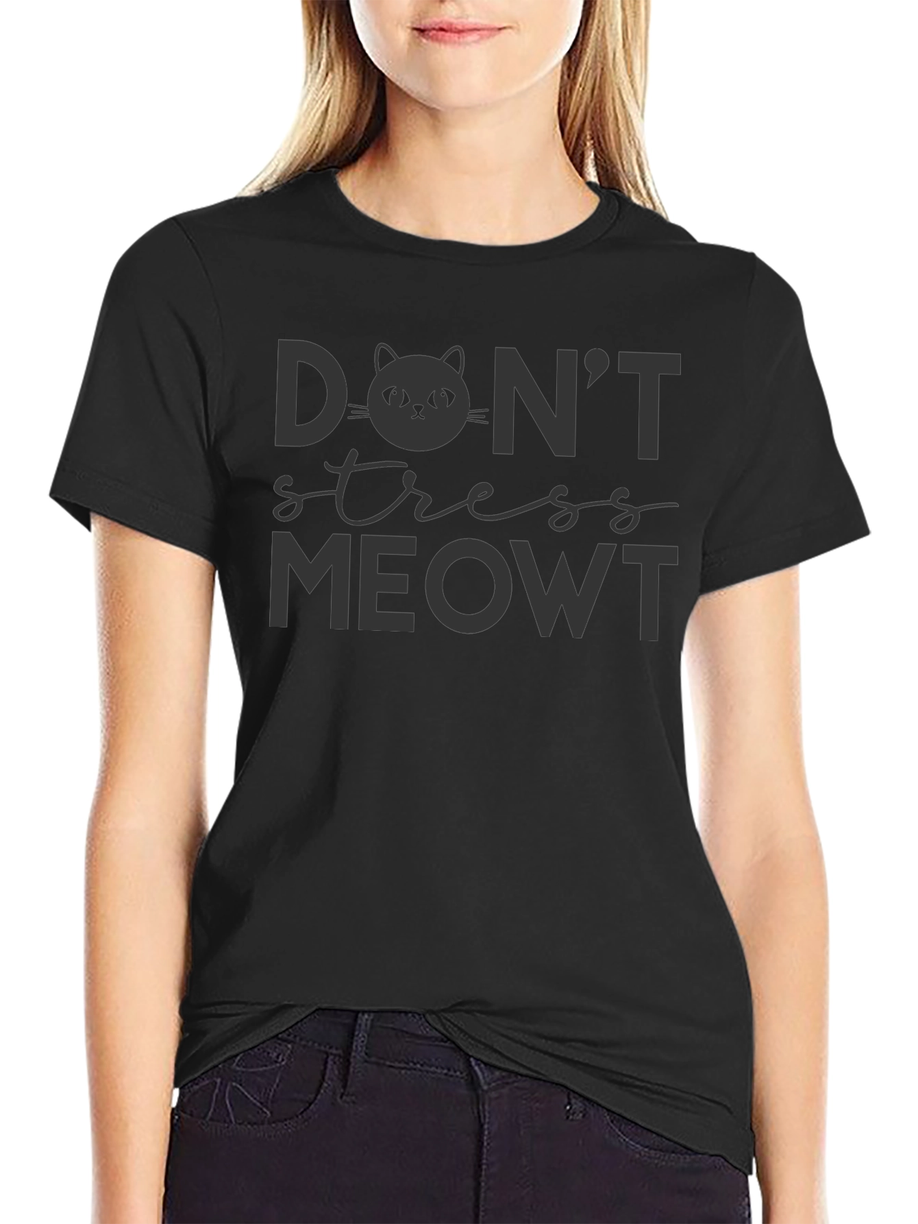 Dont Stress Meowt Graphic T-Shirt