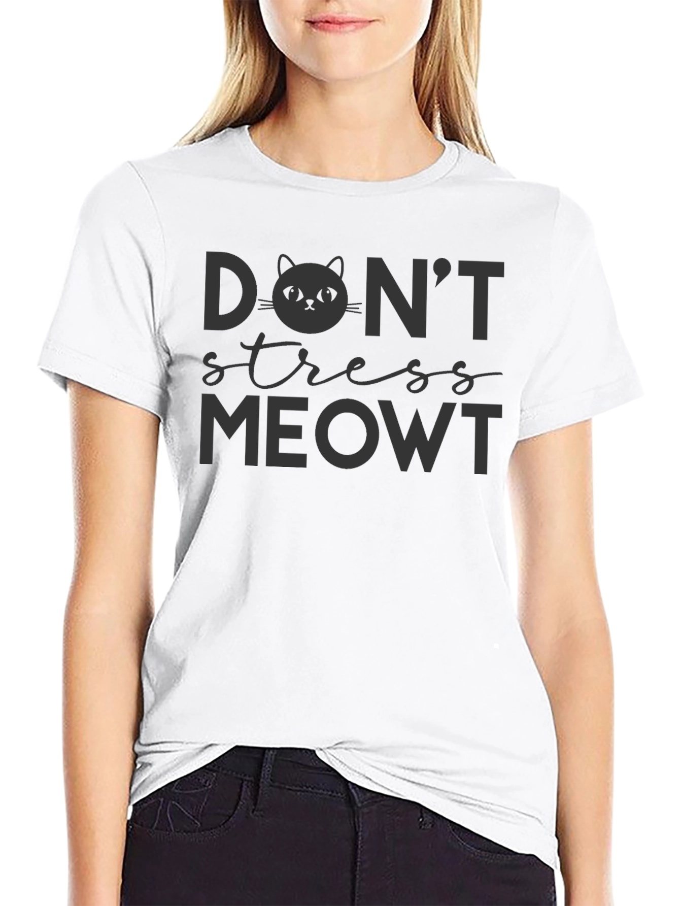 Dont Stress Meowt Graphic T-Shirt