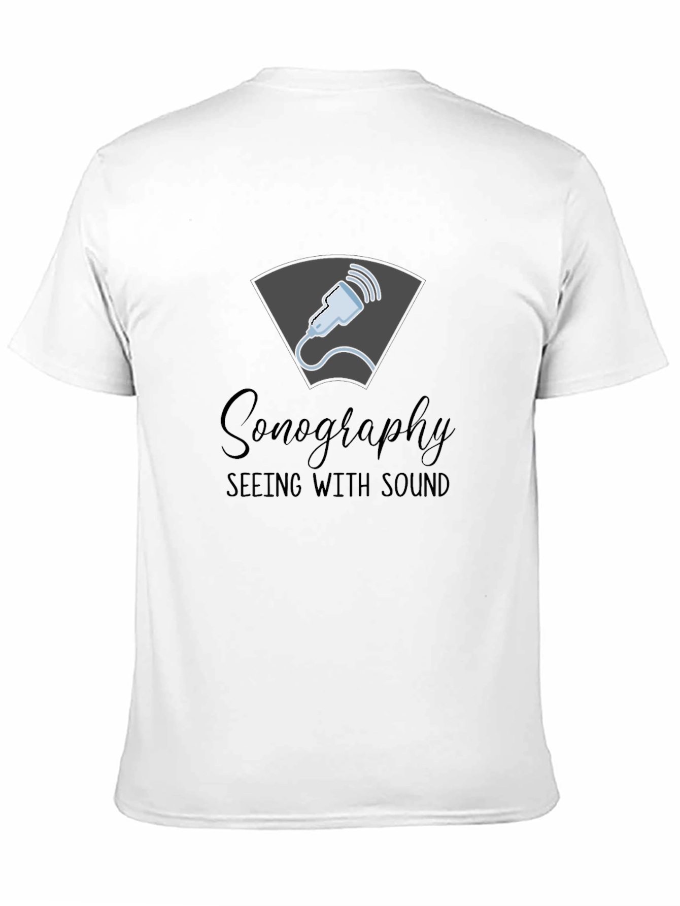Sonography Seeing With Sound Black T-Shirt