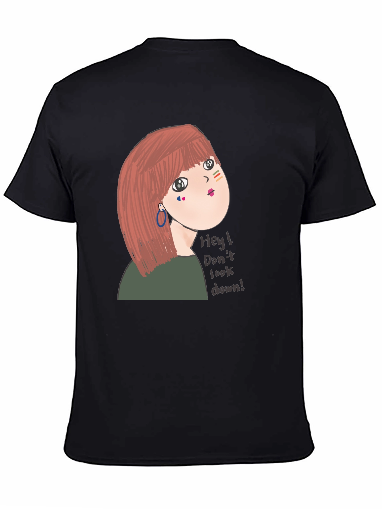 Unique Graphic Tee - Dont Look Down! Design