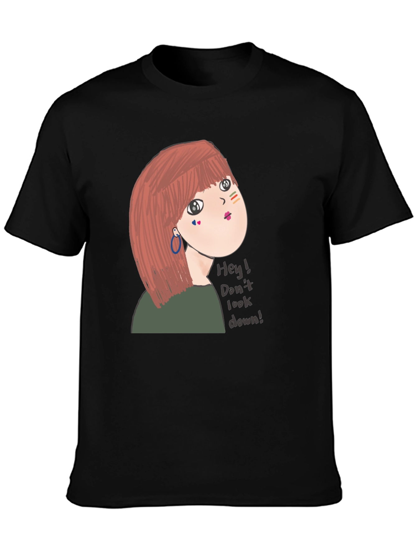 Unique Graphic Tee - Dont Look Down! Design