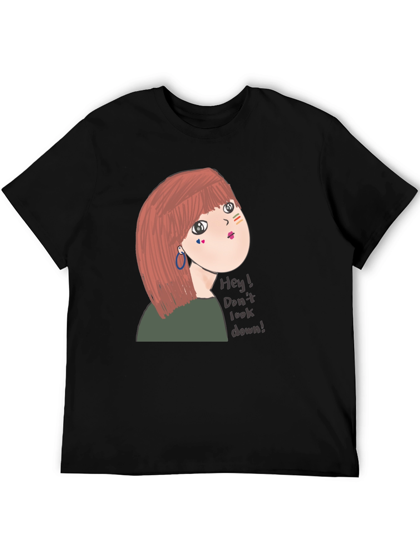 Unique Graphic Tee - Dont Look Down! Design