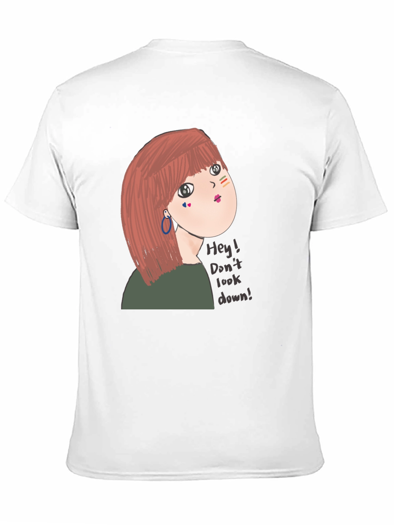 Unique Graphic Tee - Dont Look Down! Design