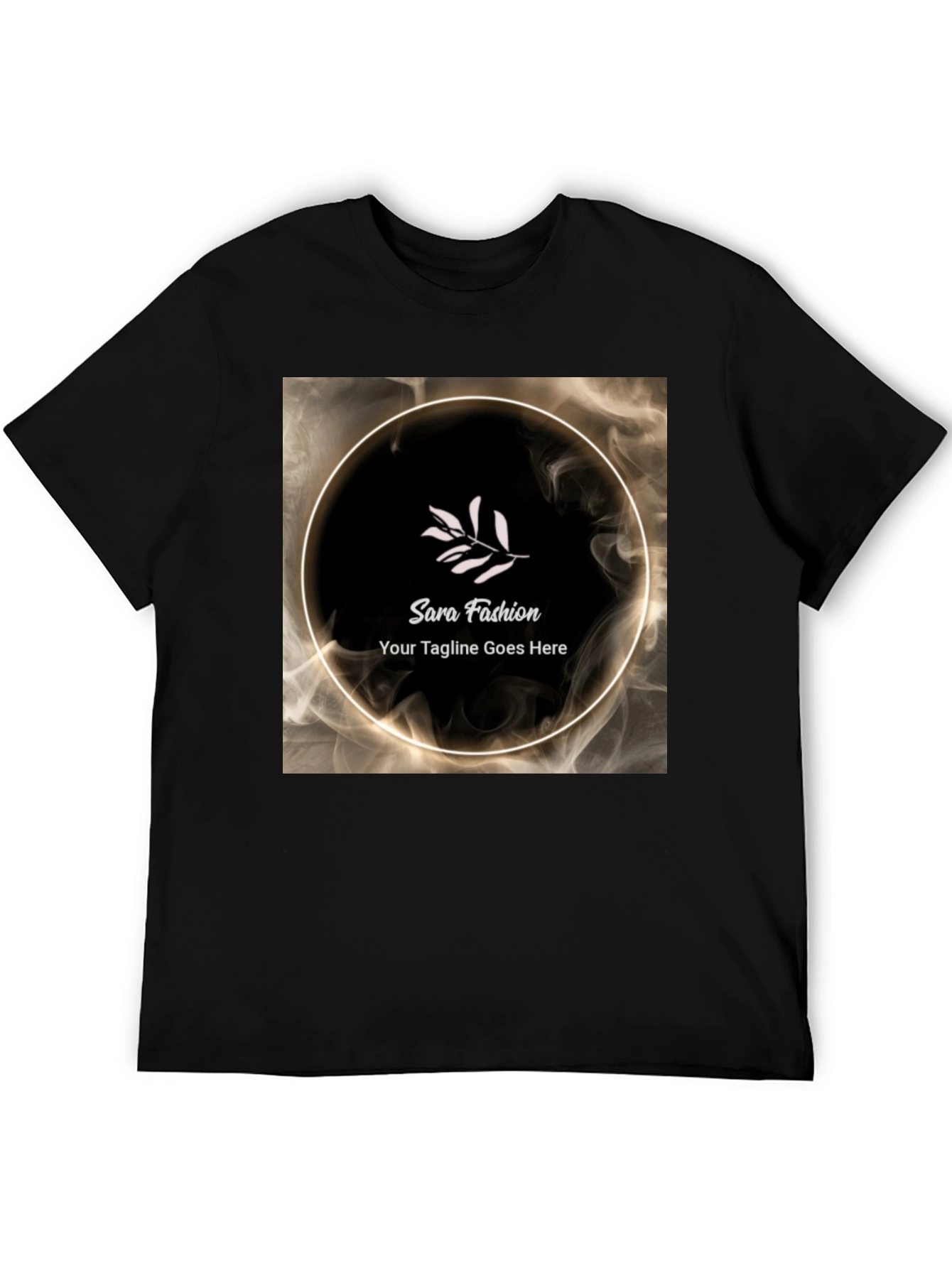 Stylish Black T-Shirt with Sara Fashion Logo