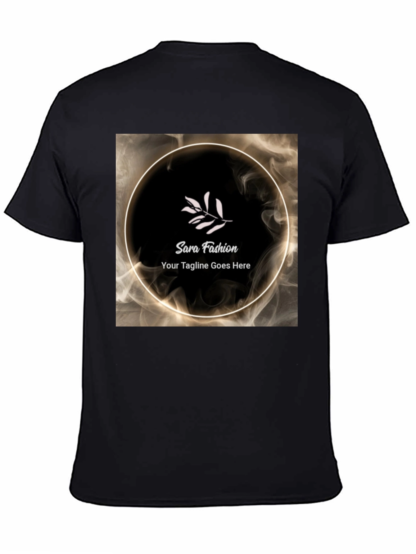 Stylish Black T-Shirt with Sara Fashion Logo