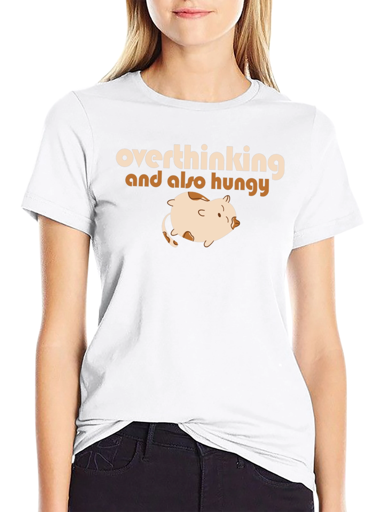 Overthinking & Hungry T-Shirt - Funny Graphic Tee