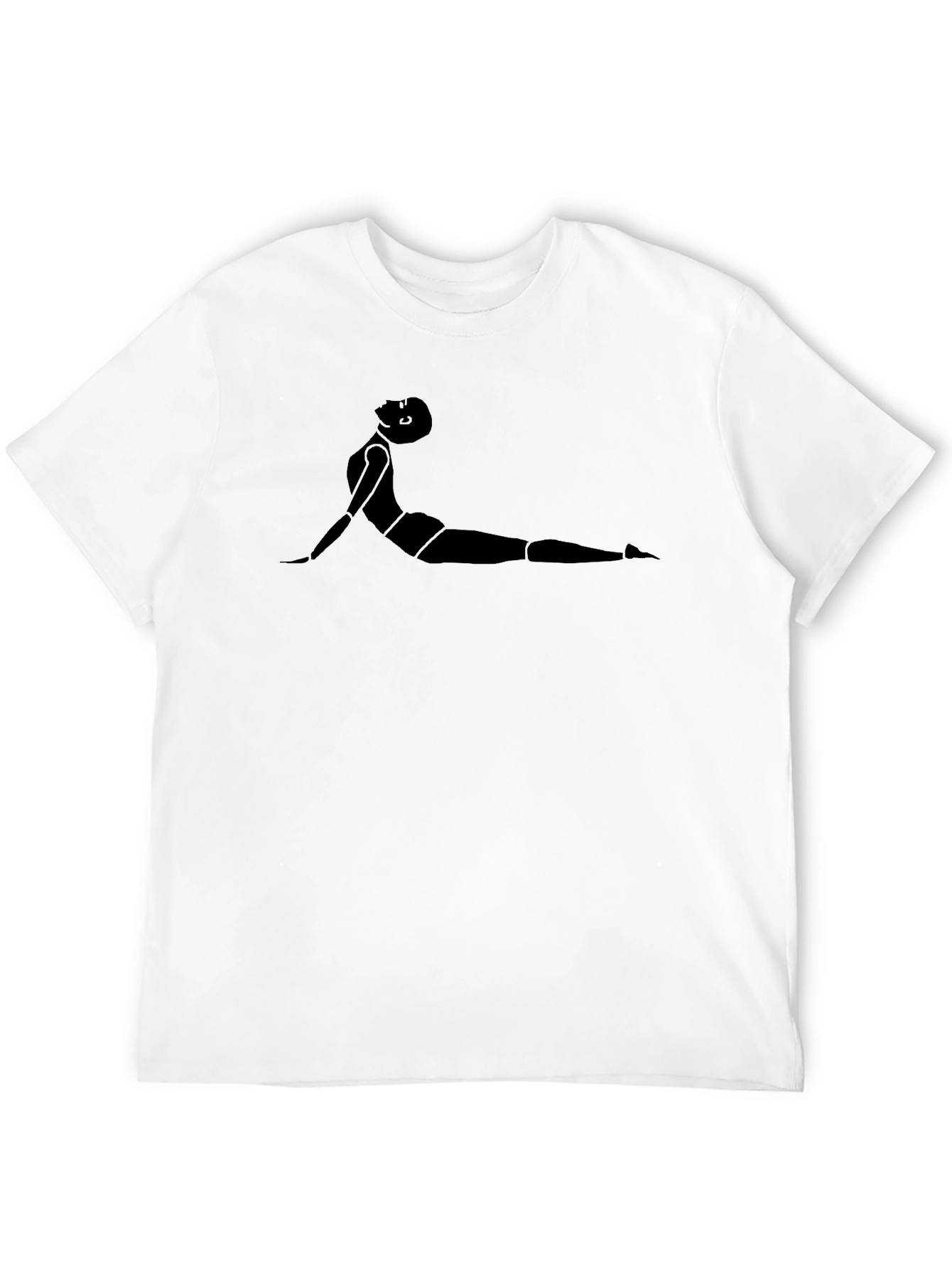 Yoga Pose Graphic Black T-Shirt
