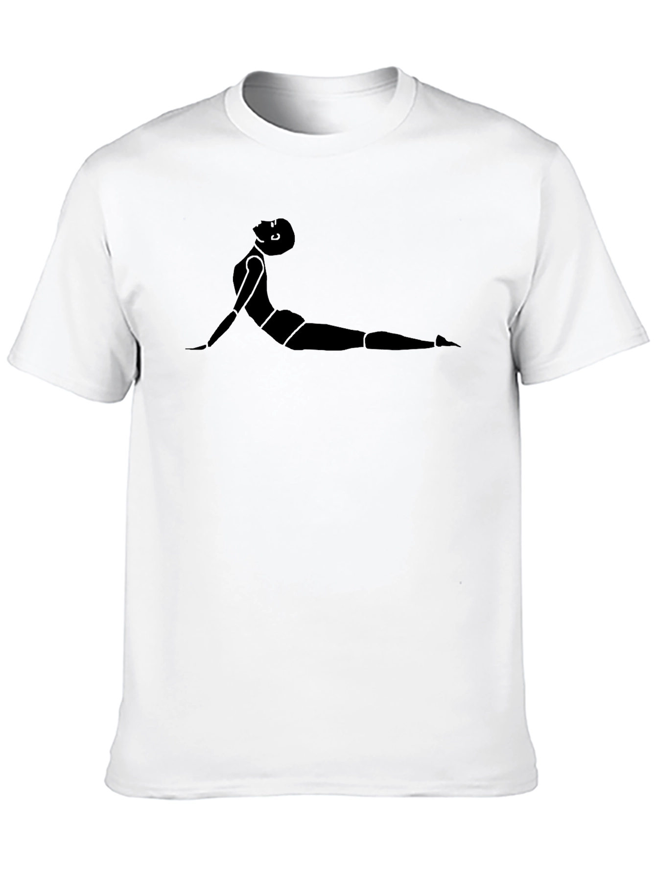 Yoga Pose Graphic Black T-Shirt