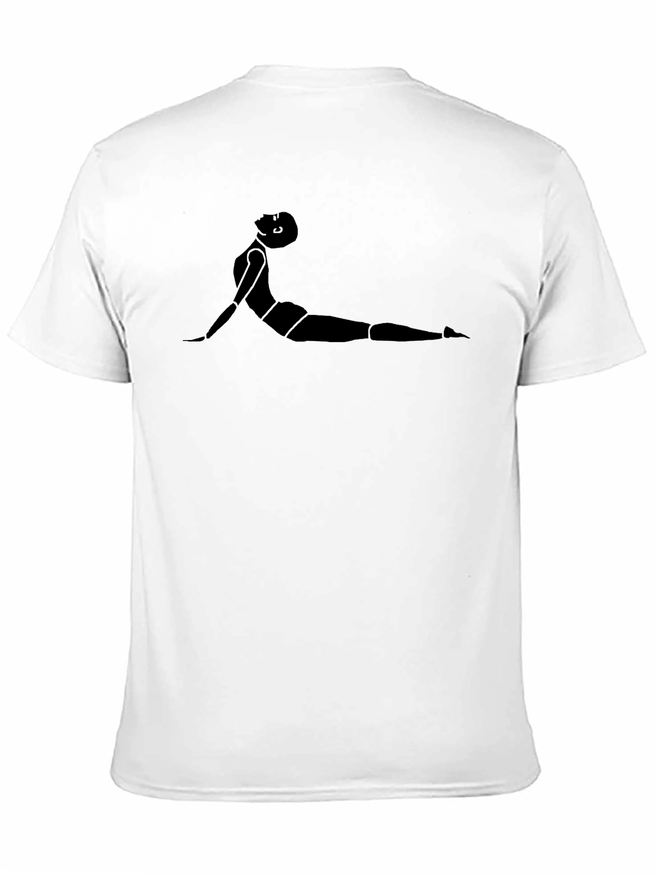 Yoga Pose Graphic Black T-Shirt