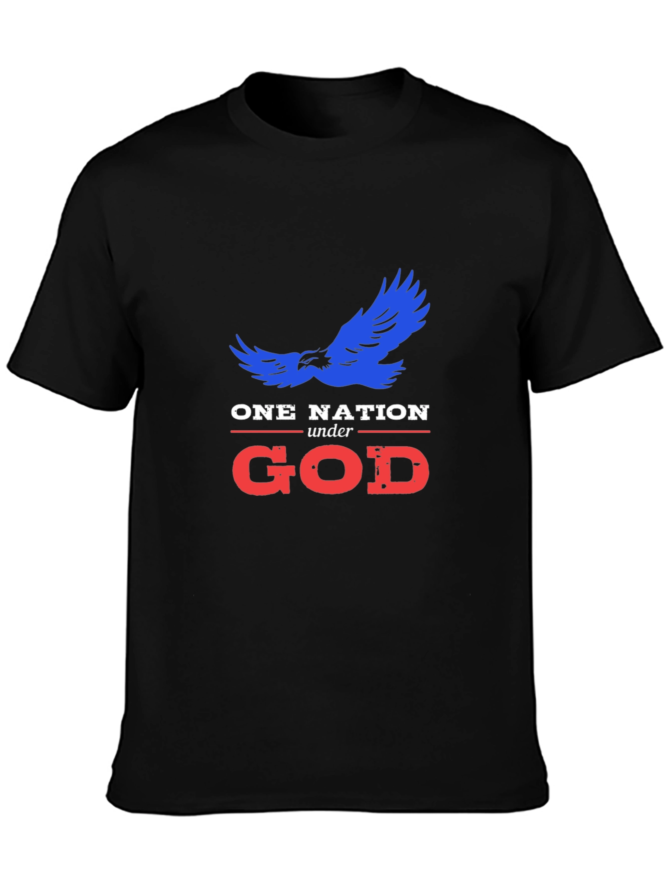 One Nation Under God T-Shirt Patriotic USA Eagle