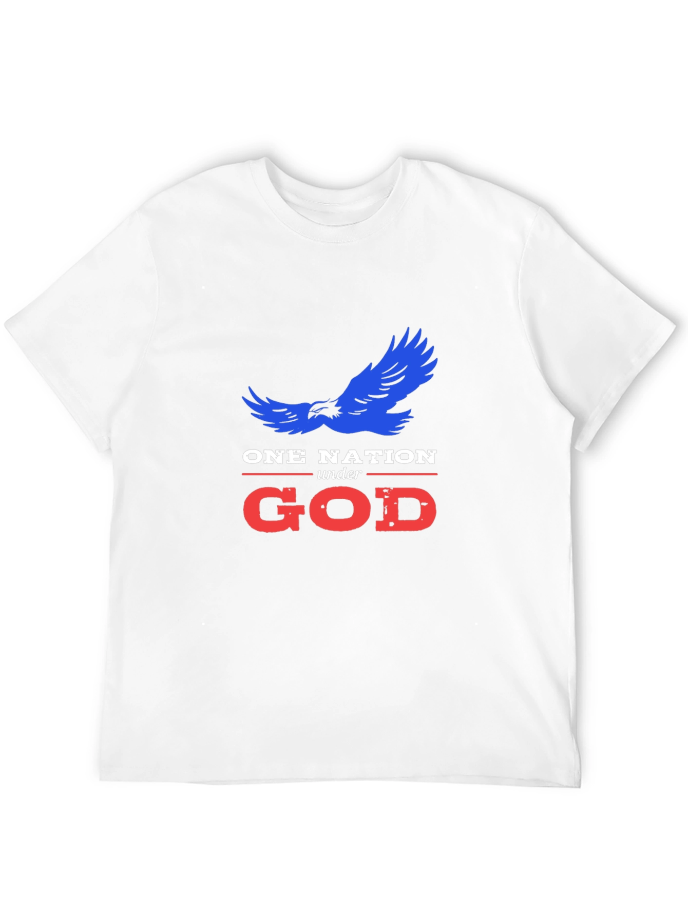 One Nation Under God T-Shirt Patriotic USA Eagle