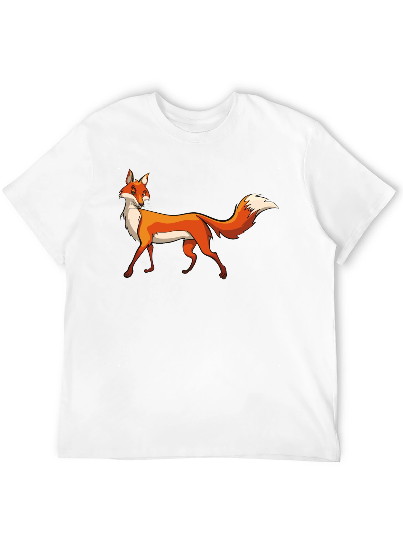 Fox Graphic Black T-Shirt Premium Cotton Tee