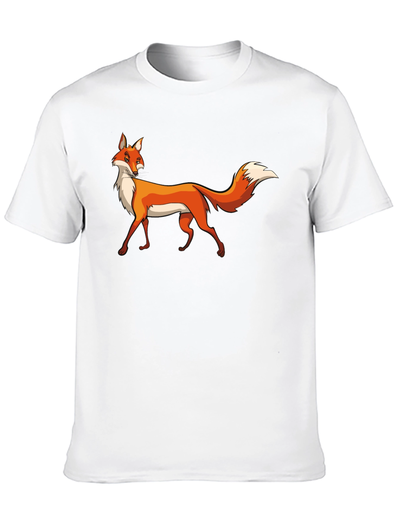 Fox Graphic Black T-Shirt Premium Cotton Tee