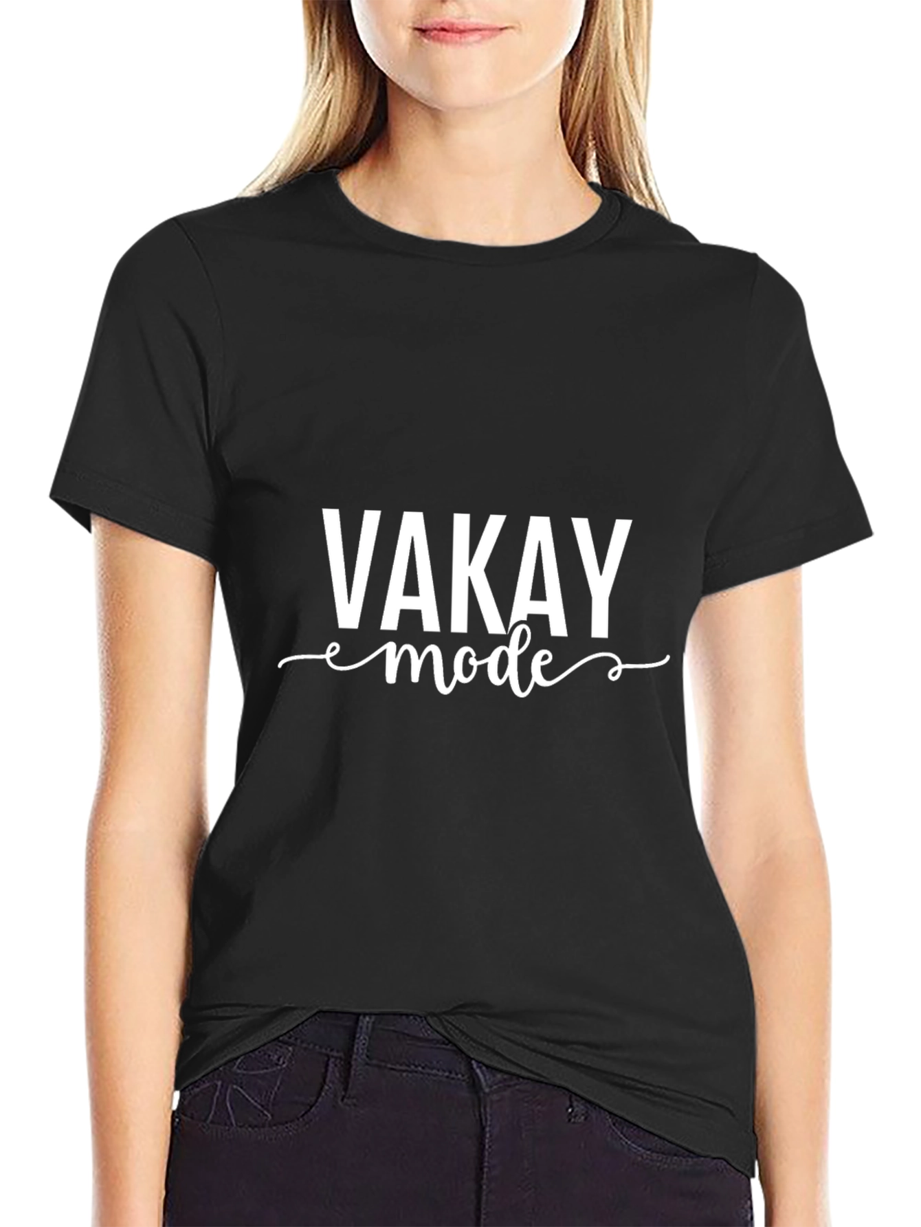 Vacay Mode Graphic Tee - Black