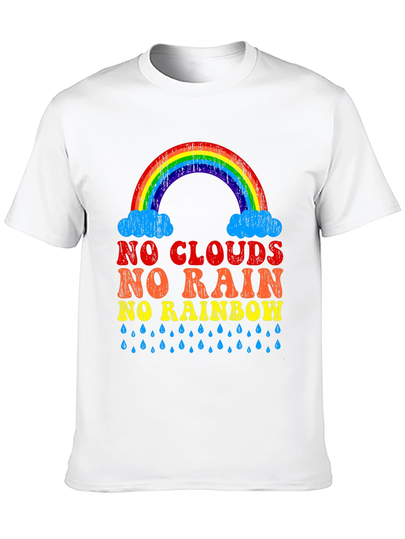 No Clouds No Rain No Rainbow Graphic Tee
