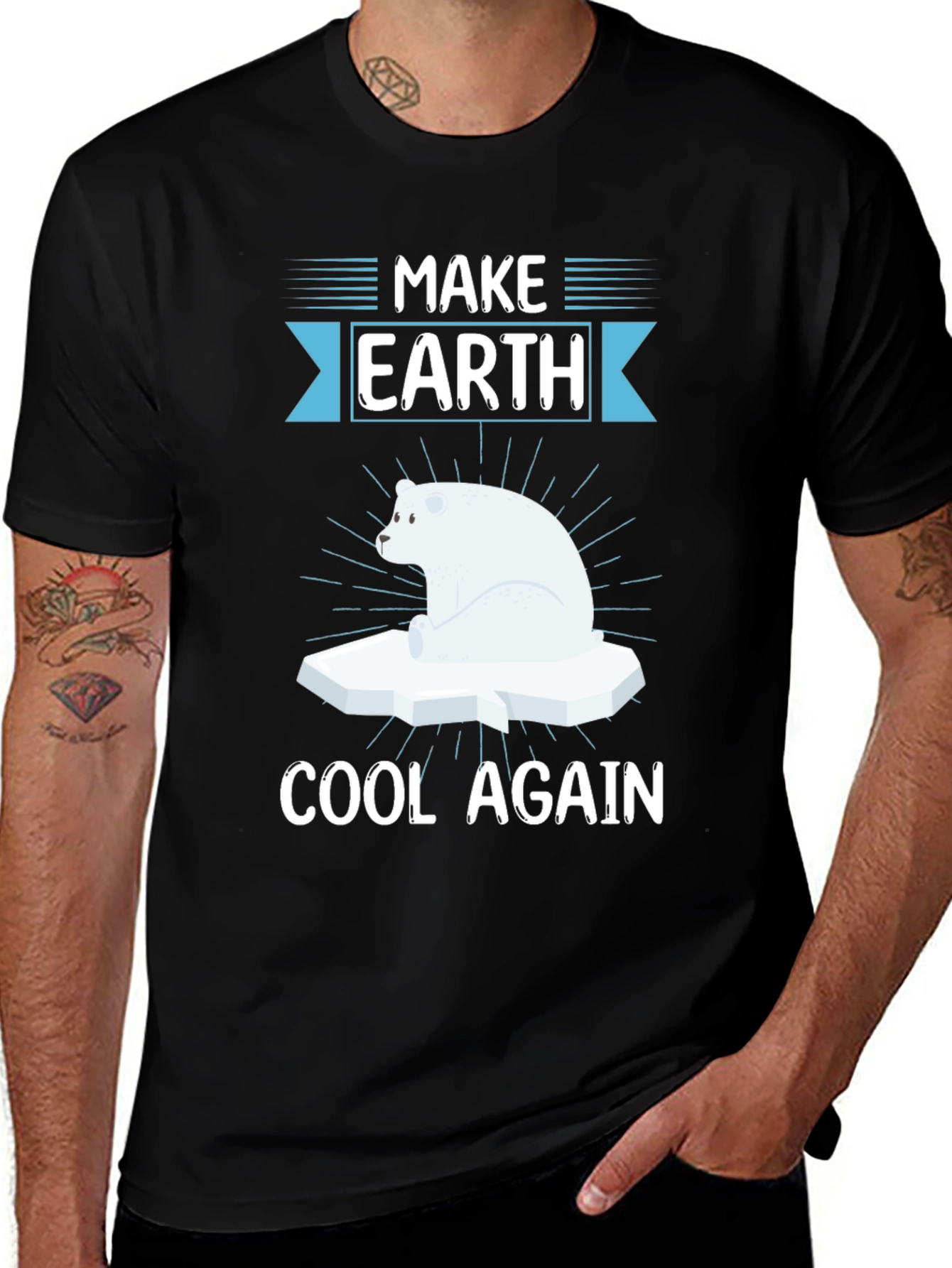 Make Earth Cool Again T-Shirt - Global Warming Awareness