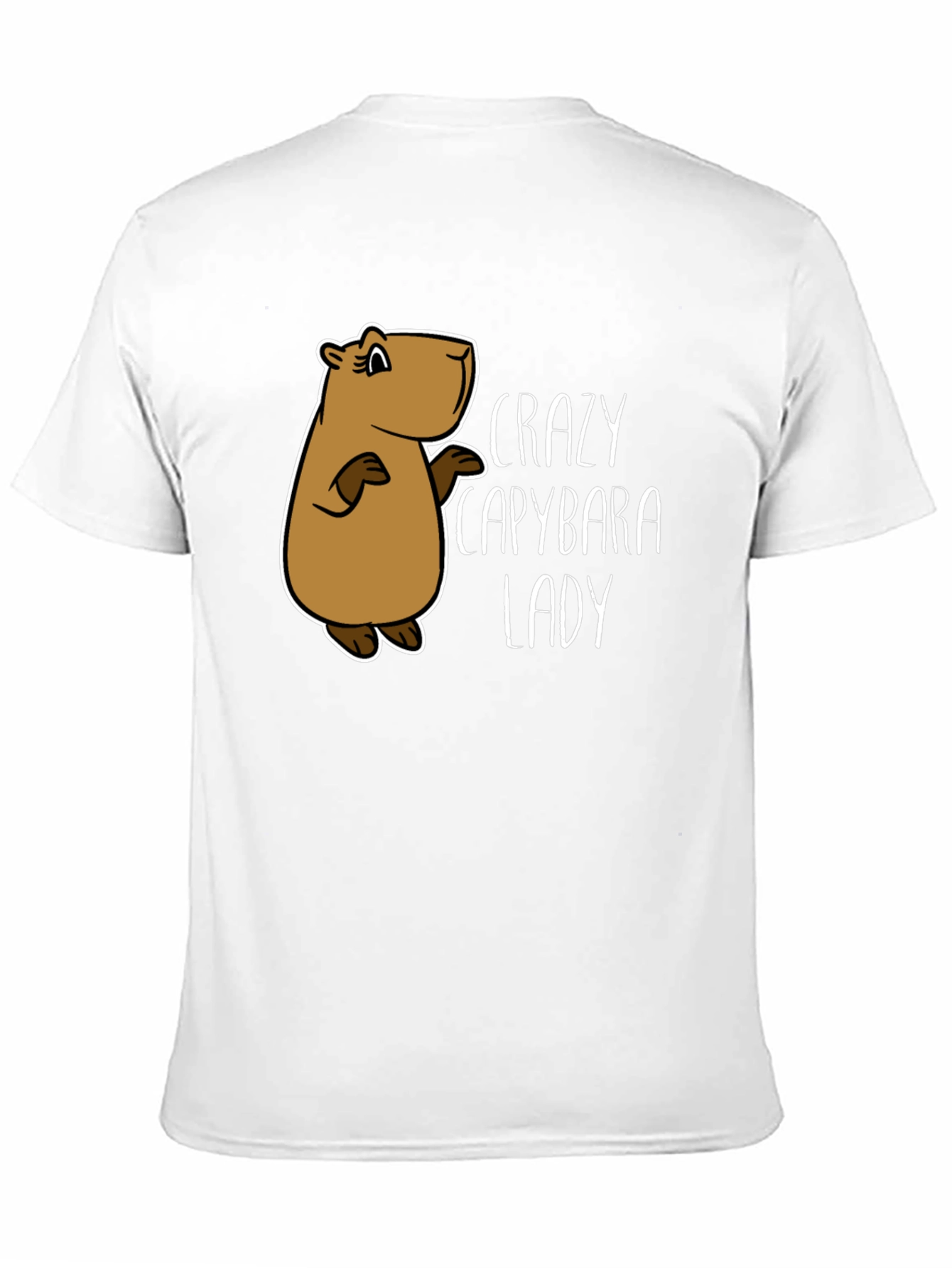 Crazy Capybara Lady T-Shirt - Fun Animal Lover Tee