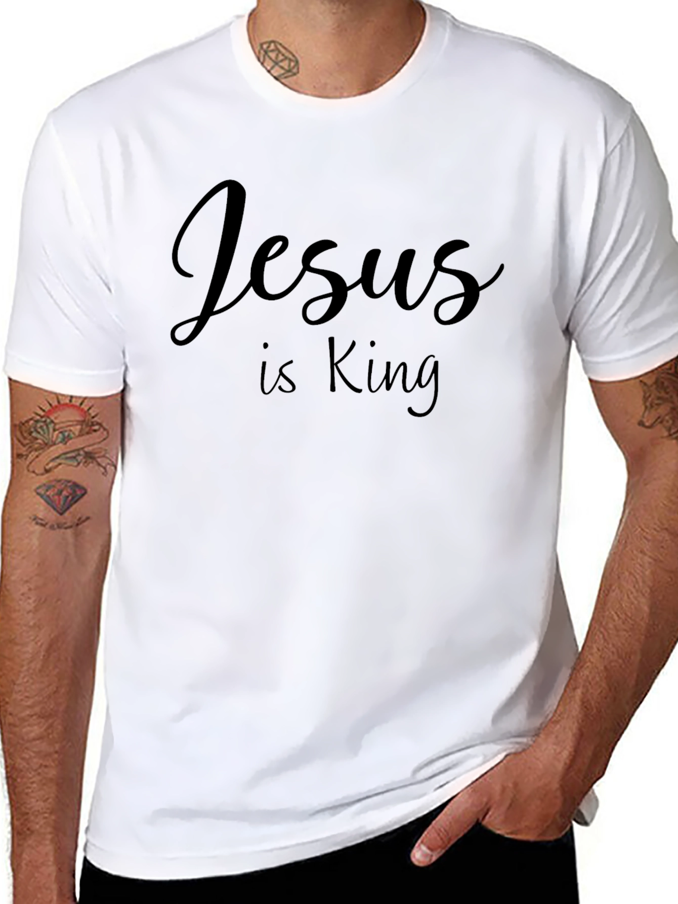 Jesus is King Black T-Shirt