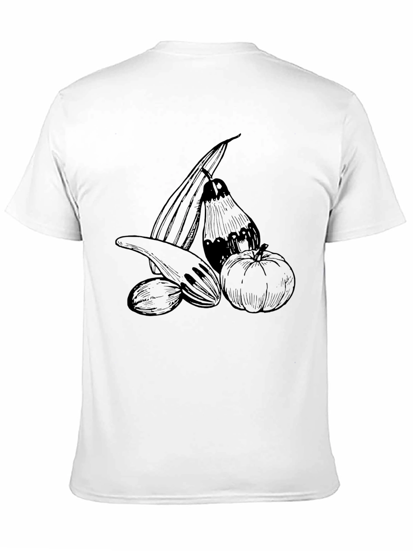 Harvest Vegetables Graphic T-Shirt Black