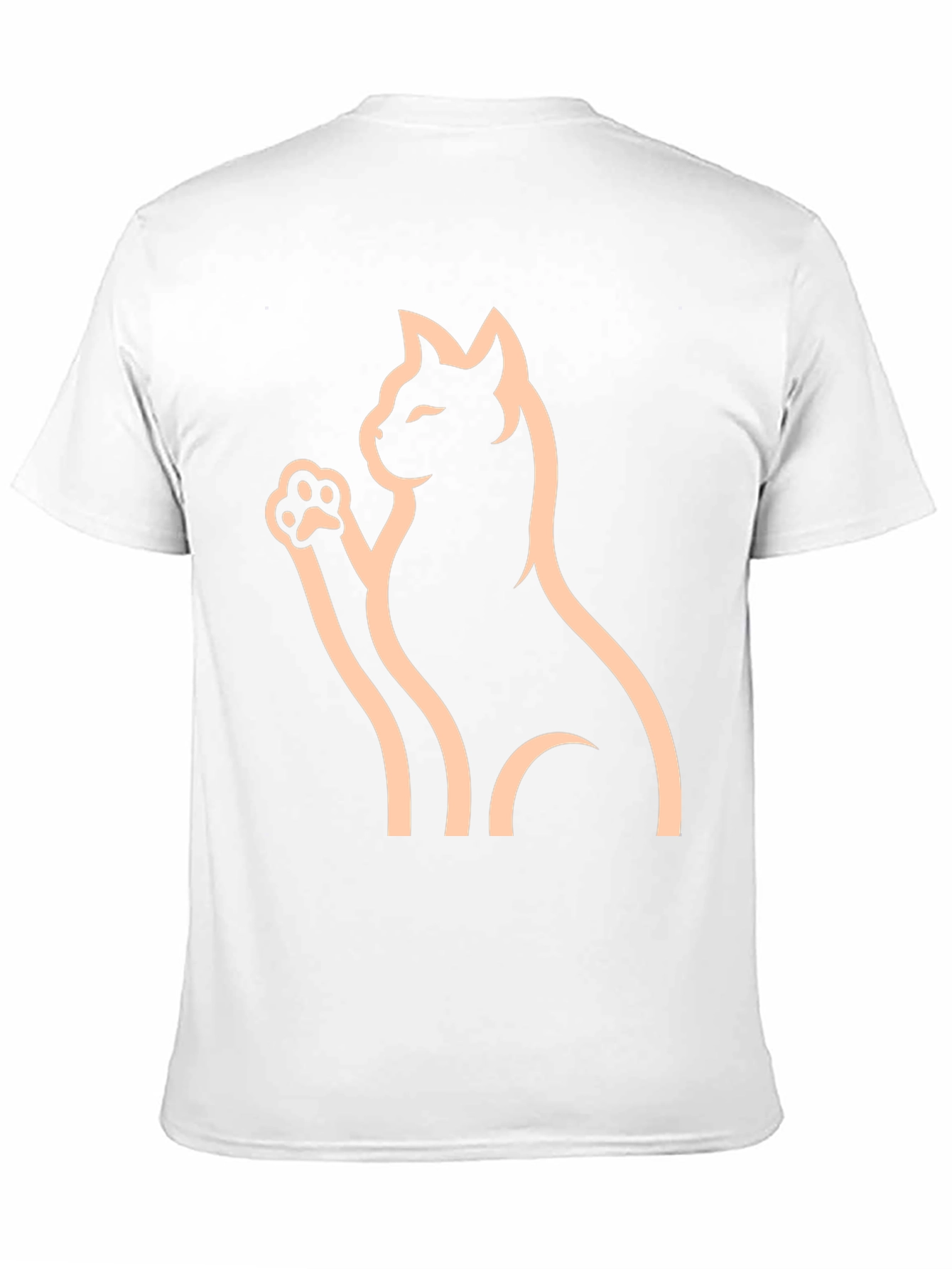 Black Cat Graphic Tee - Minimalist Style