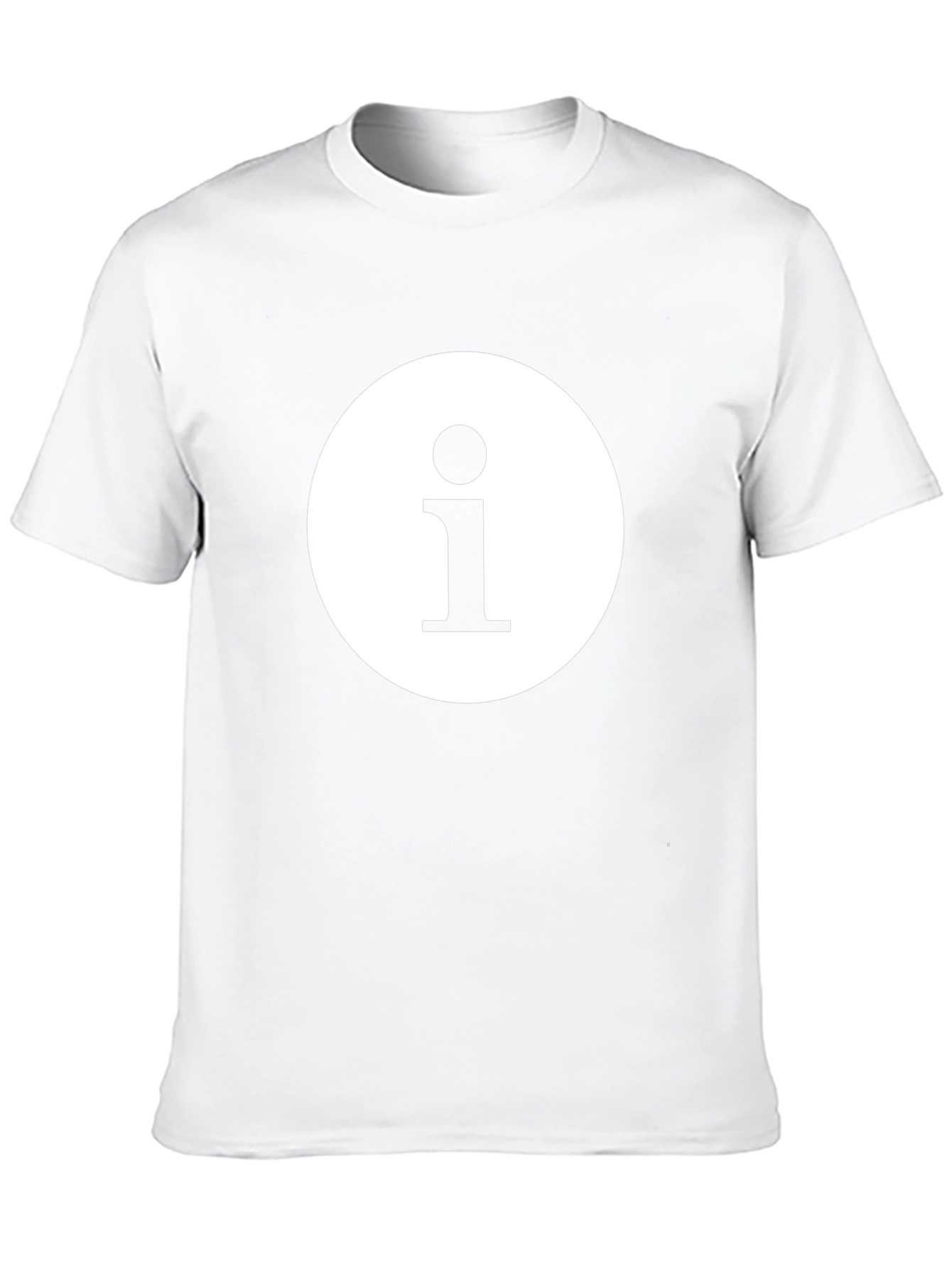 Info Icon Graphic Black T-Shirt