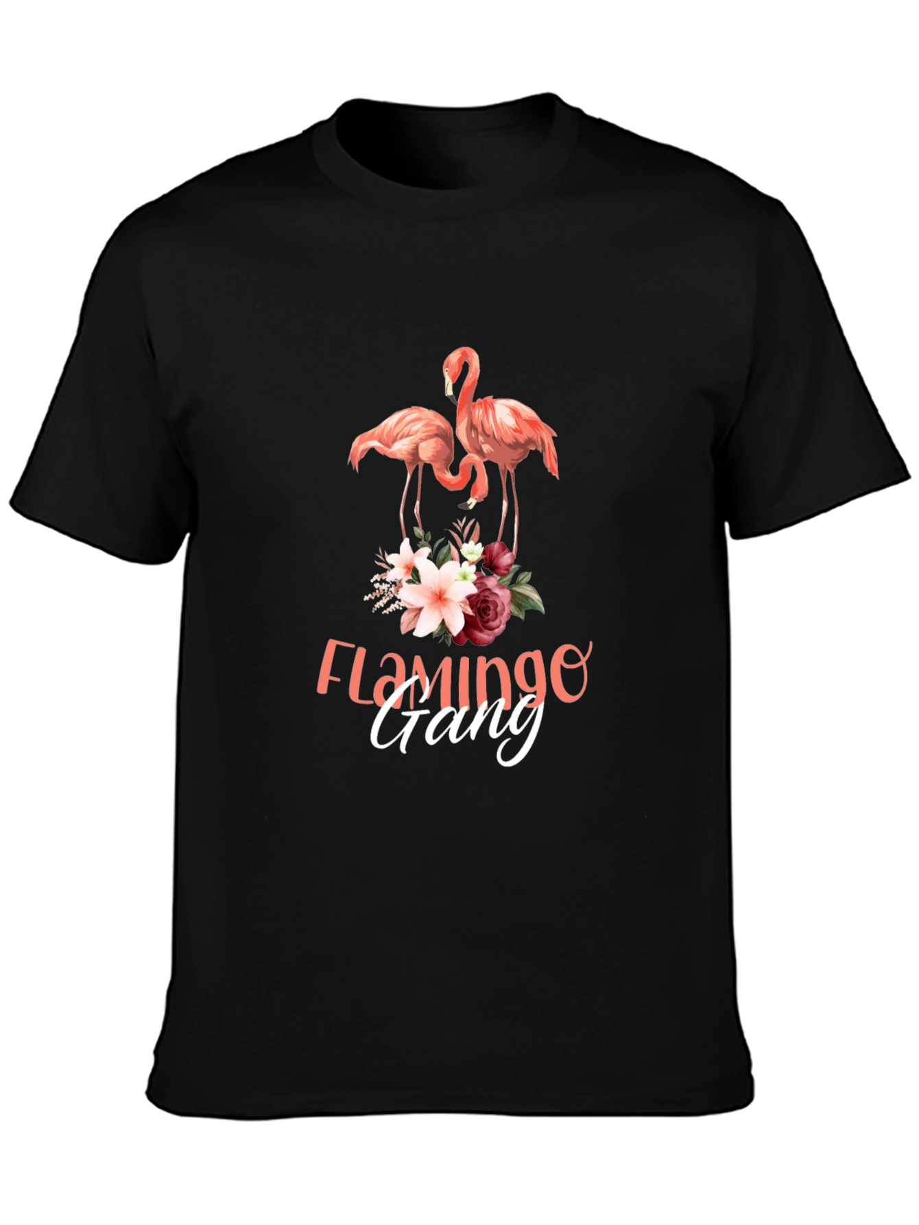 Flamingo Gang Graphic Tee - Unique Design