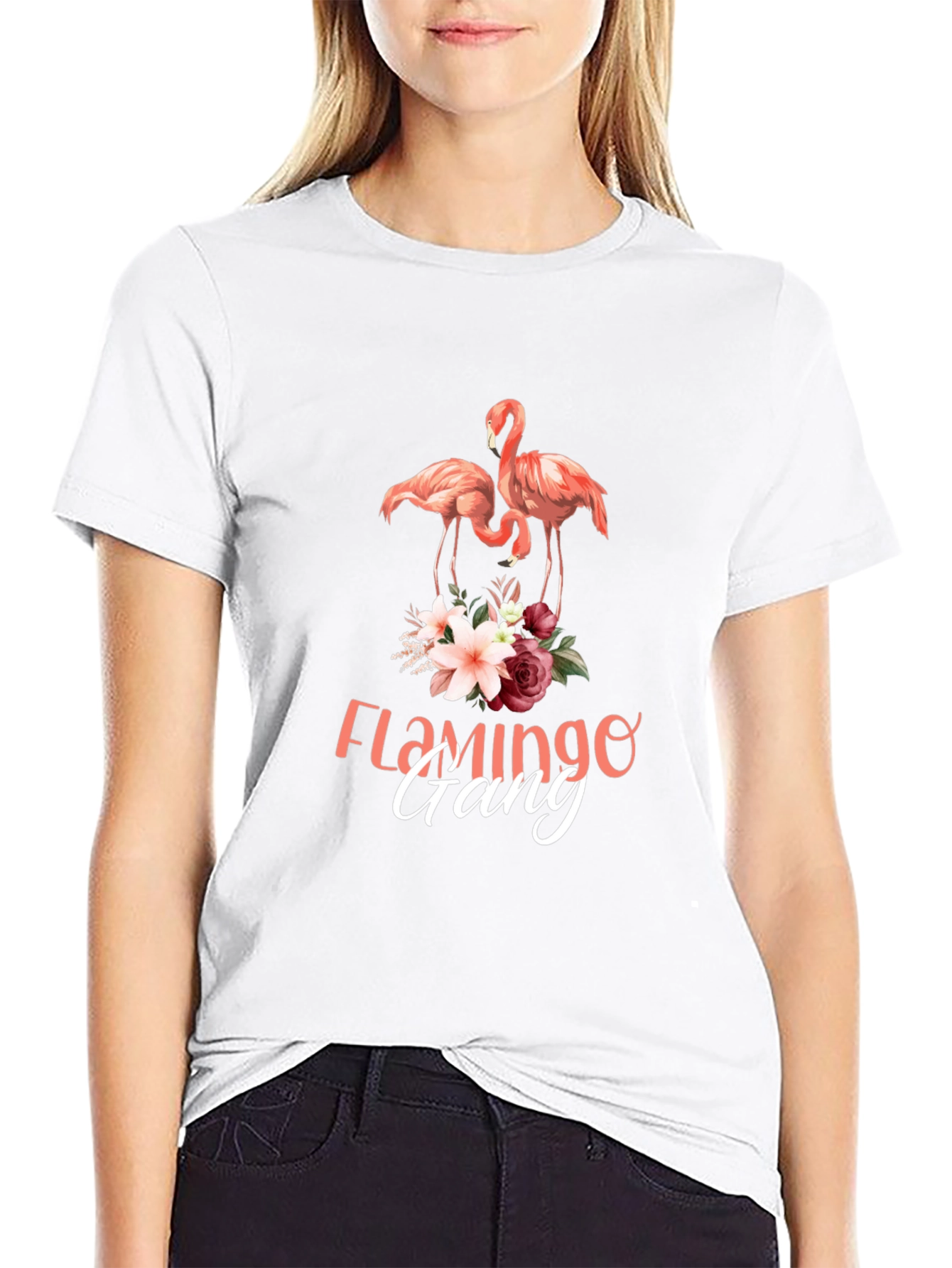 Flamingo Gang Graphic Tee - Unique Design