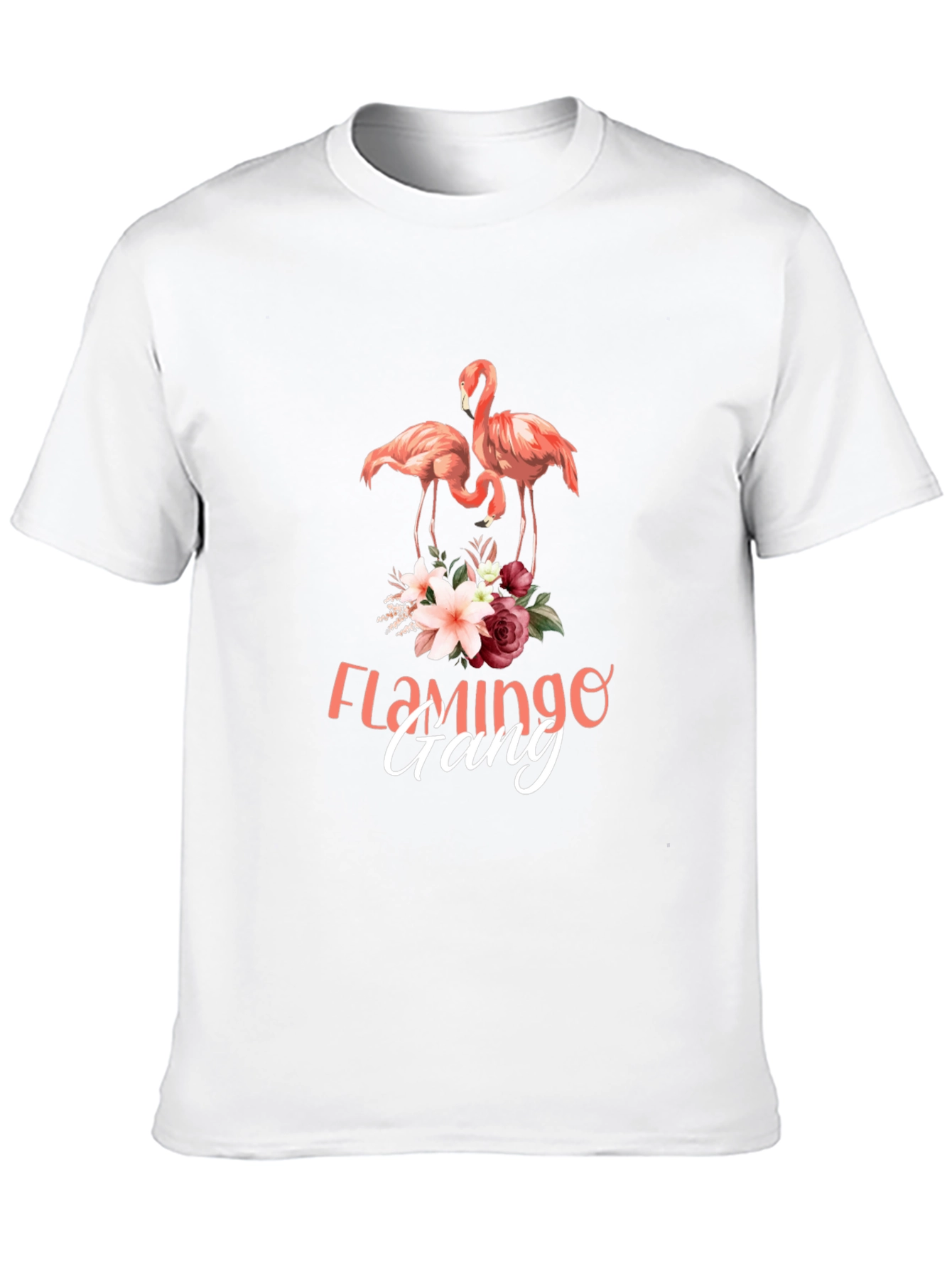 Flamingo Gang Graphic Tee - Unique Design