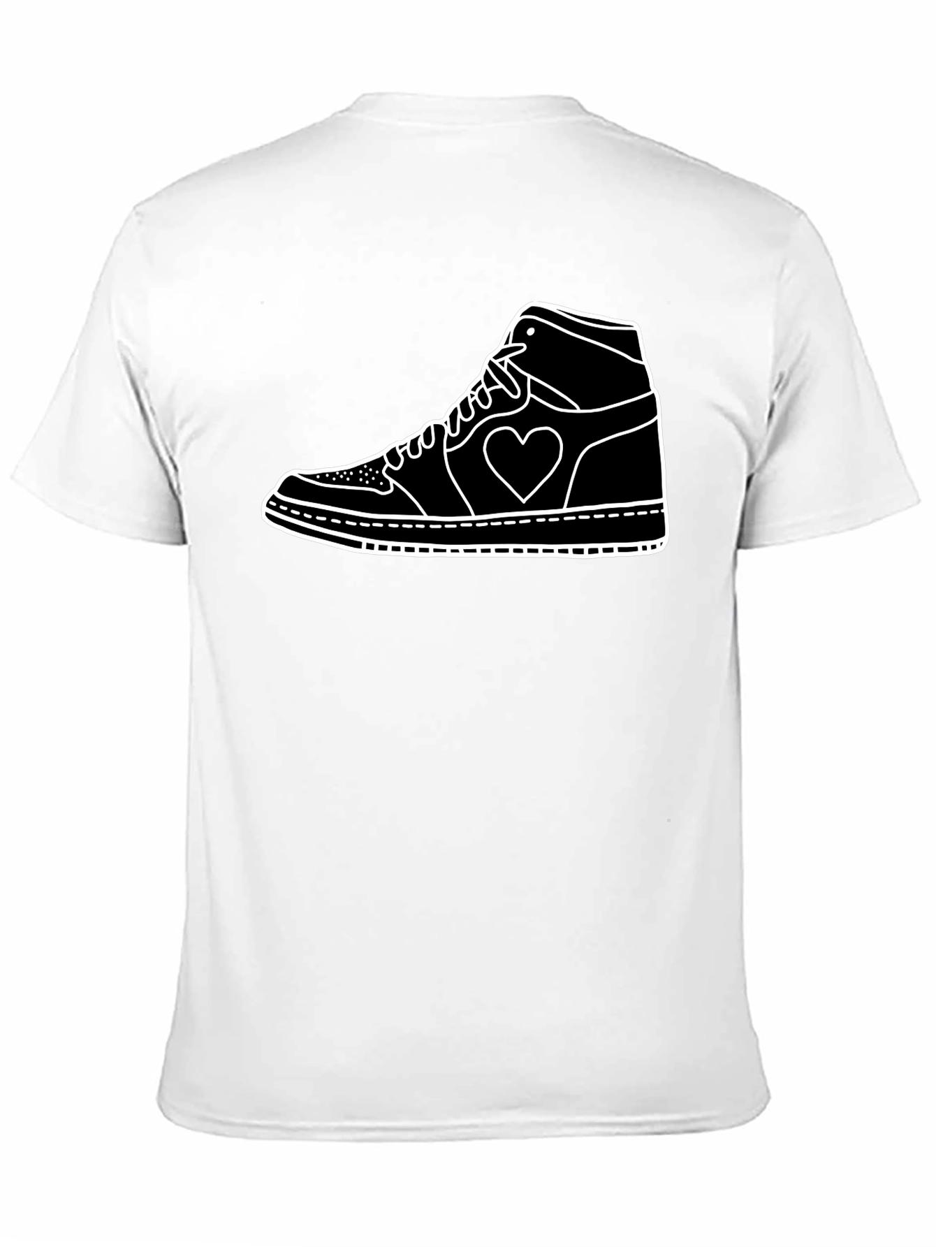 Heart Sneaker Graphic Tee - Stylish Casual Wear