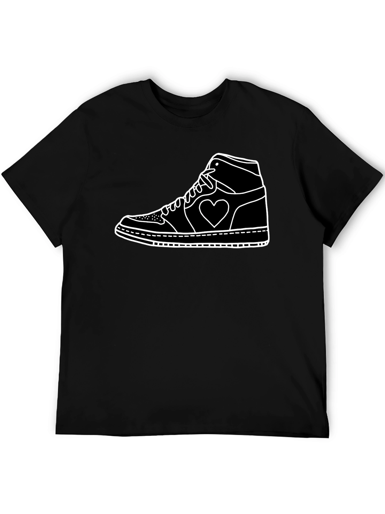 Heart Sneaker Graphic Tee - Stylish Casual Wear