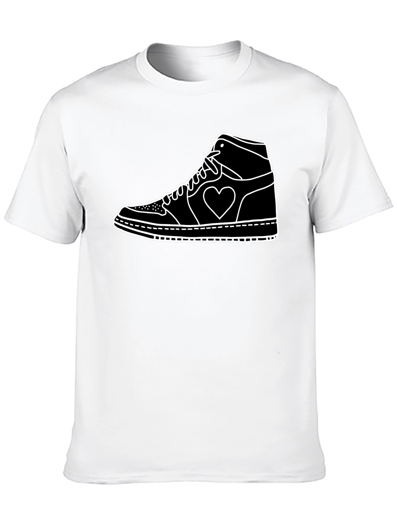 Heart Sneaker Graphic Tee - Stylish Casual Wear