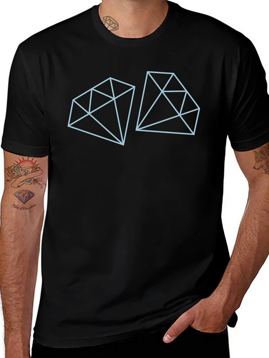 Geometric Diamond Tee - Modern Minimalist Graphic Shirt