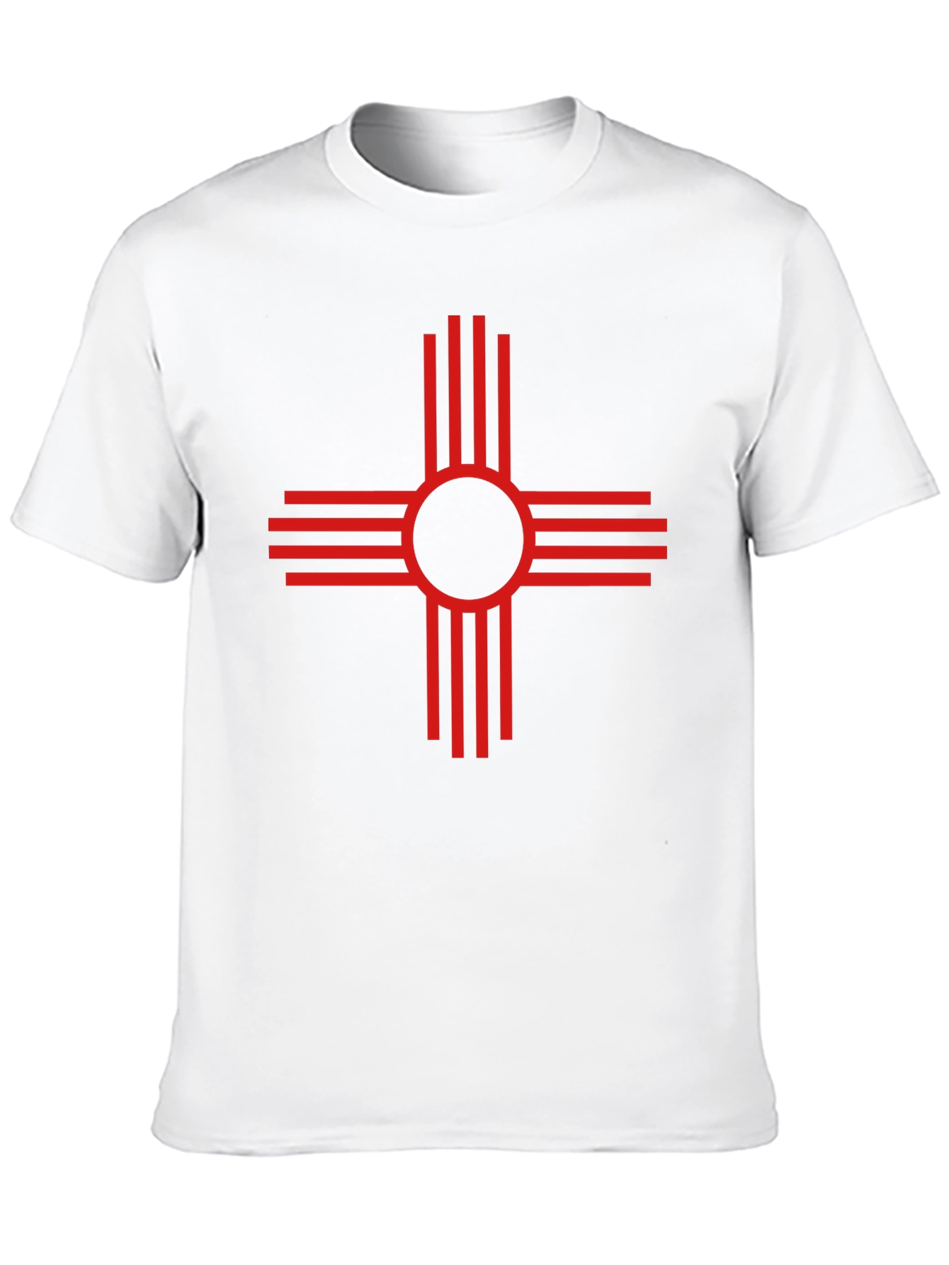 Red Zia Symbol Black Tee