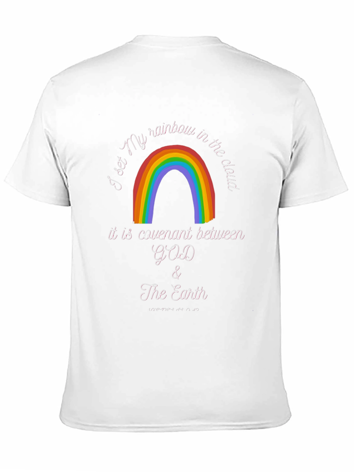 Rainbow Covenant Graphic T-Shirt - God & Earth Design