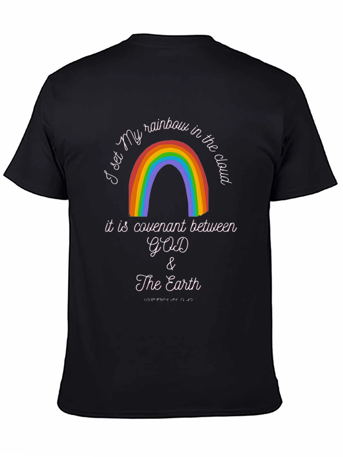 Rainbow Covenant Graphic T-Shirt - God & Earth Design