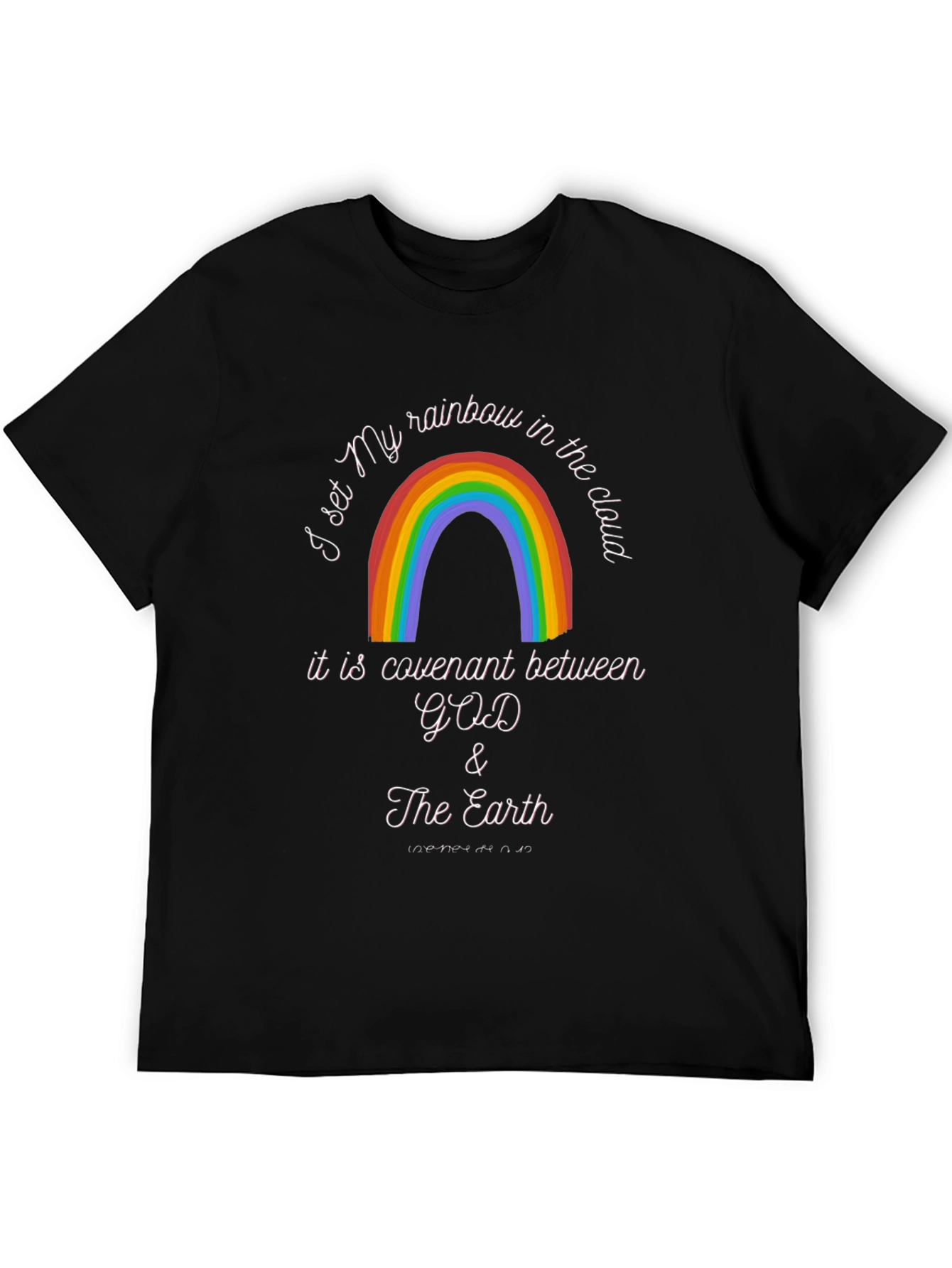 Rainbow Covenant Graphic T-Shirt - God & Earth Design