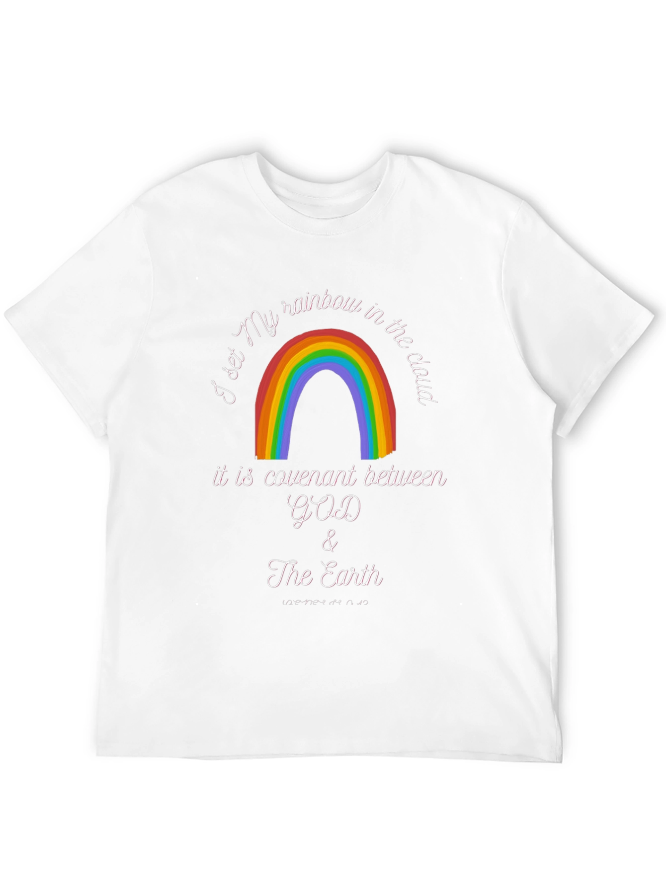 Rainbow Covenant Graphic T-Shirt - God & Earth Design
