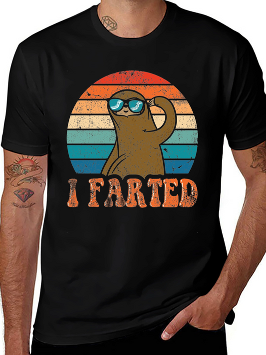 Sloth I Farted T-Shirt Funny Vintage Style