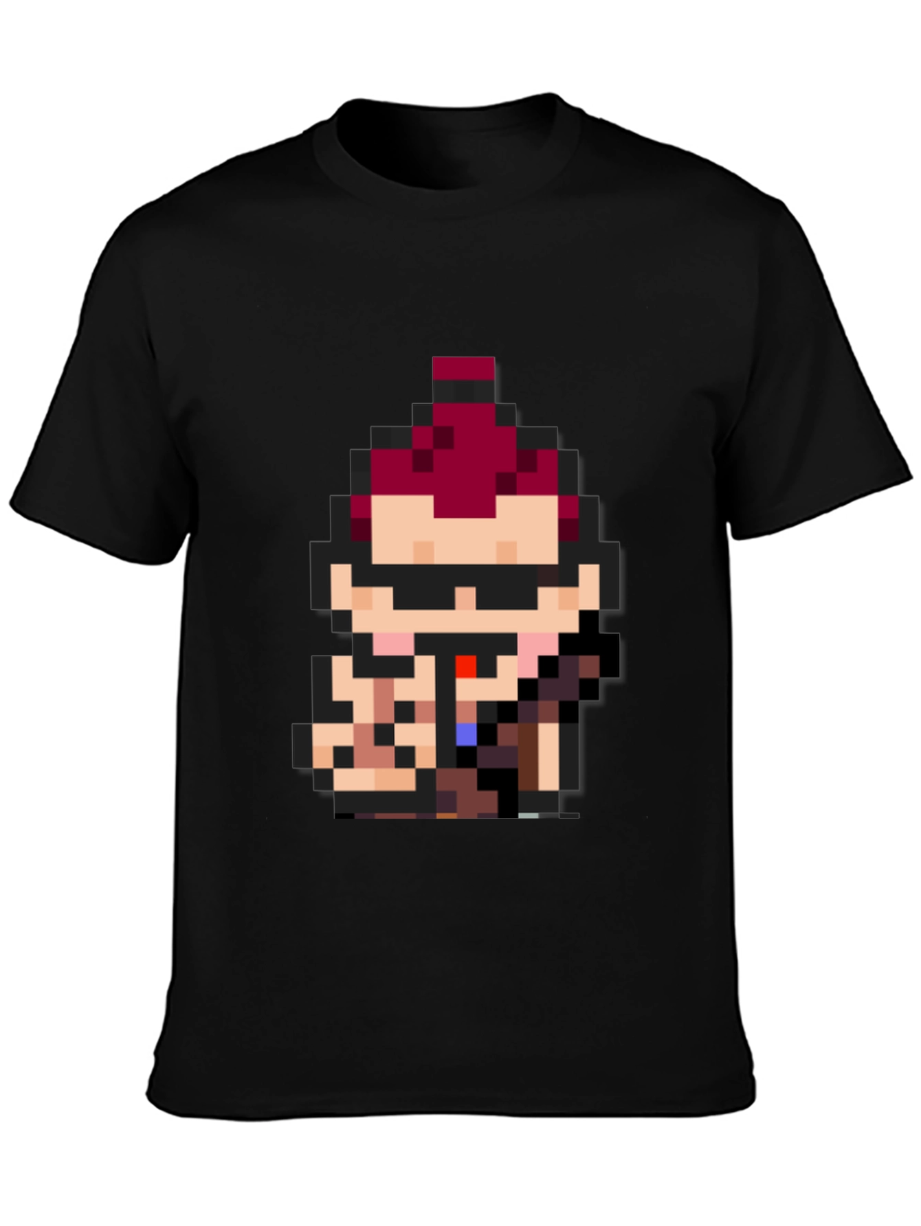 Pixel Art Character Black Tee