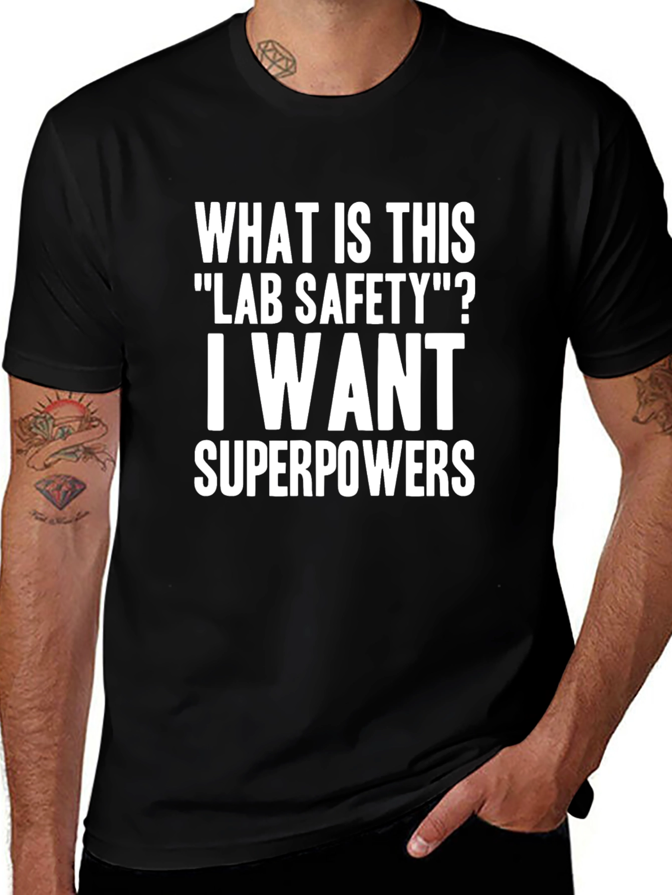 Lab Safety Superpowers T-Shirt - Funny Science Tee