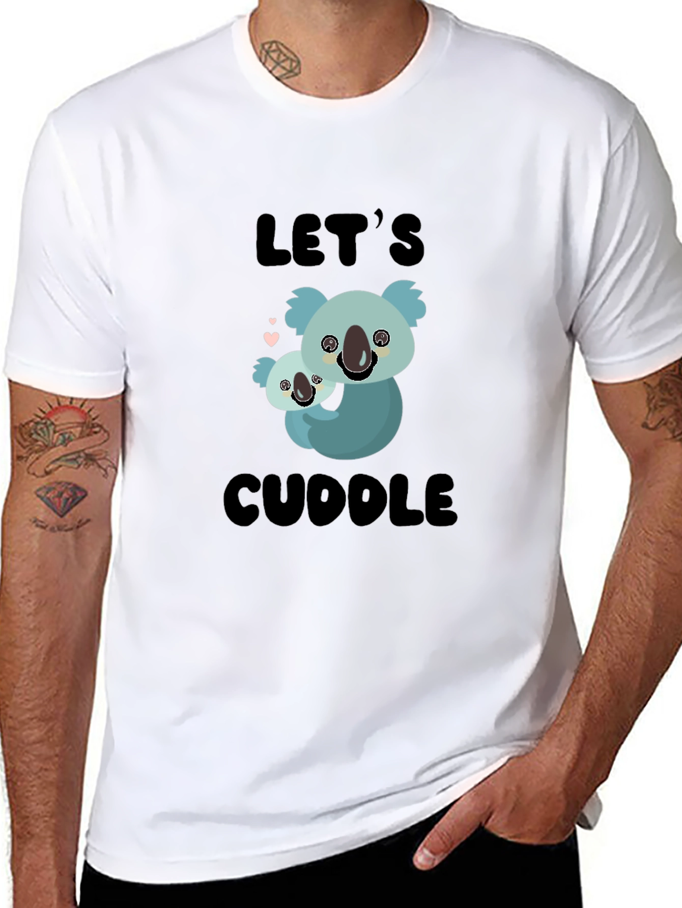 Lets Cuddle Koala T-Shirt - Soft Cotton Tee