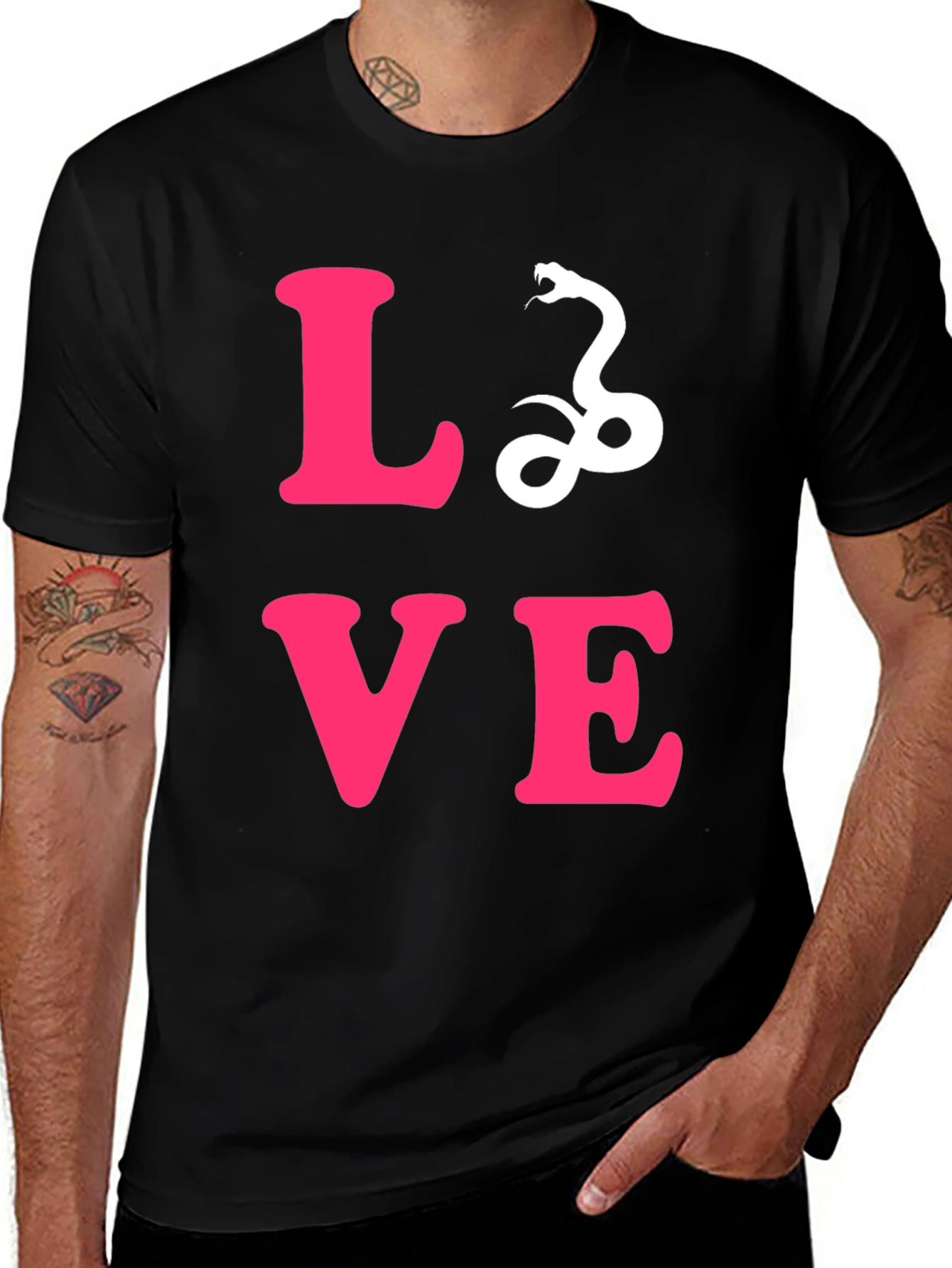Love Snake Graphic Tee - Stylish Unisex T-Shirt
