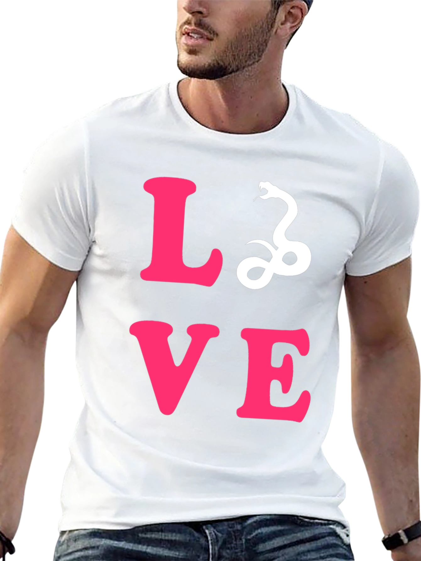 Love Snake Graphic Tee - Stylish Unisex T-Shirt