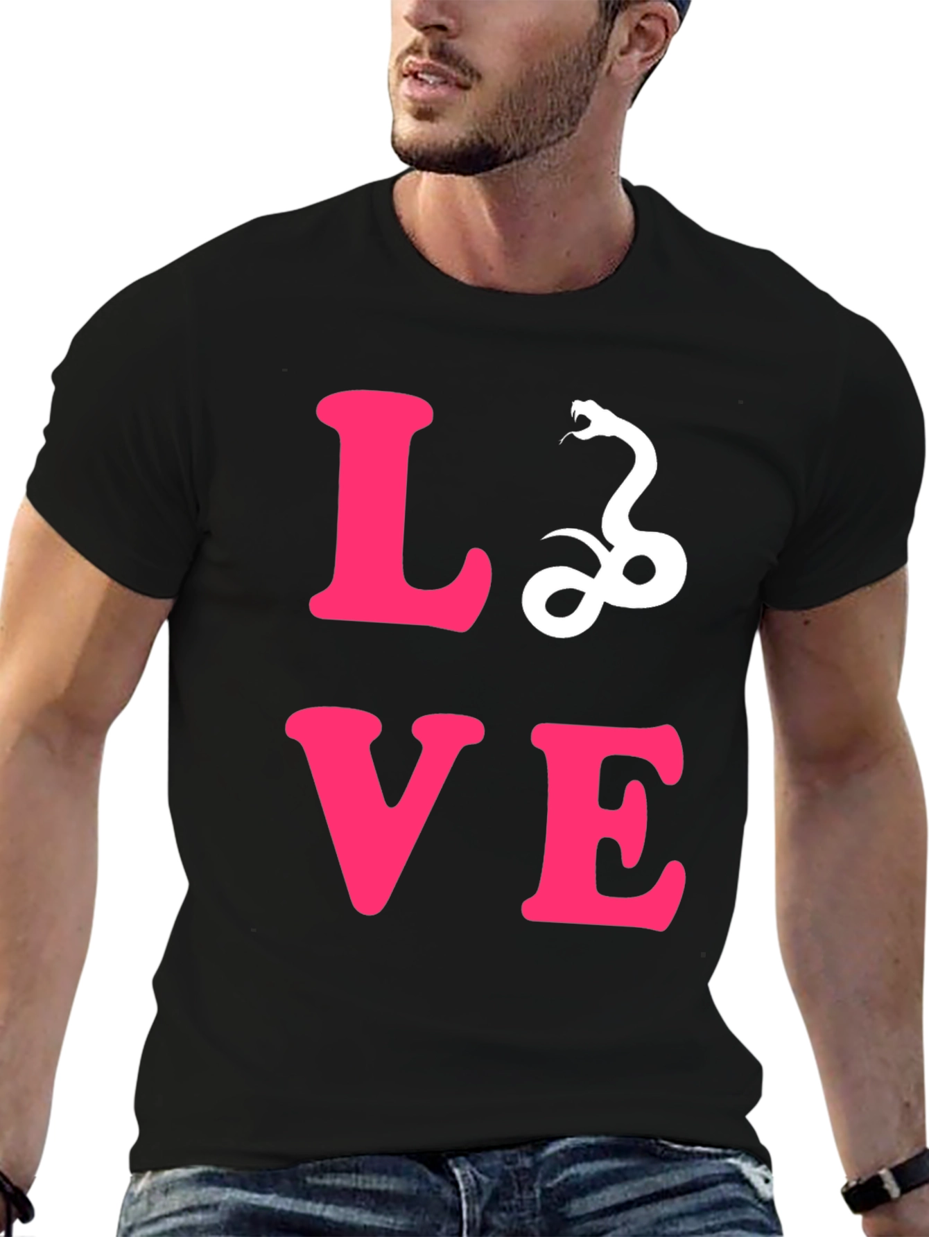 Love Snake Graphic Tee - Stylish Unisex T-Shirt