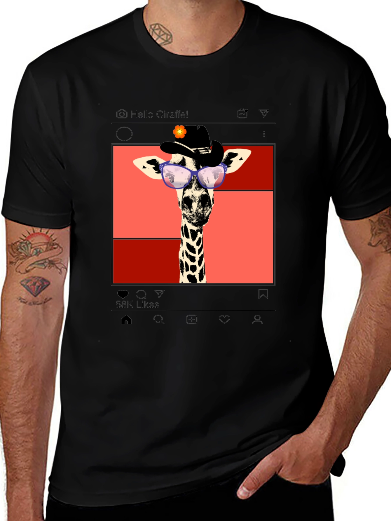 Giraffe Instagram T-Shirt